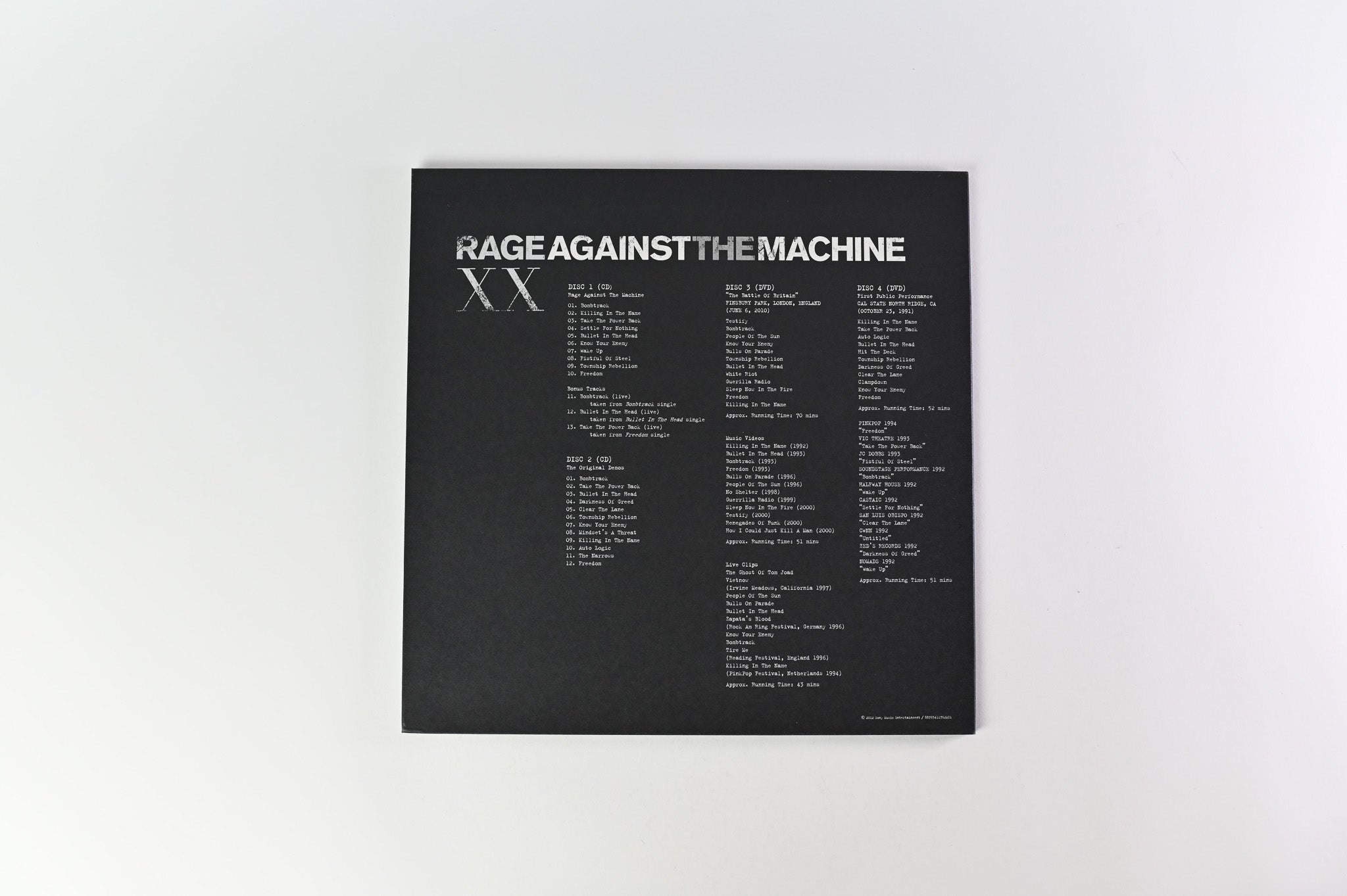 Rage Against The Machine - Rage Against The Machine XX