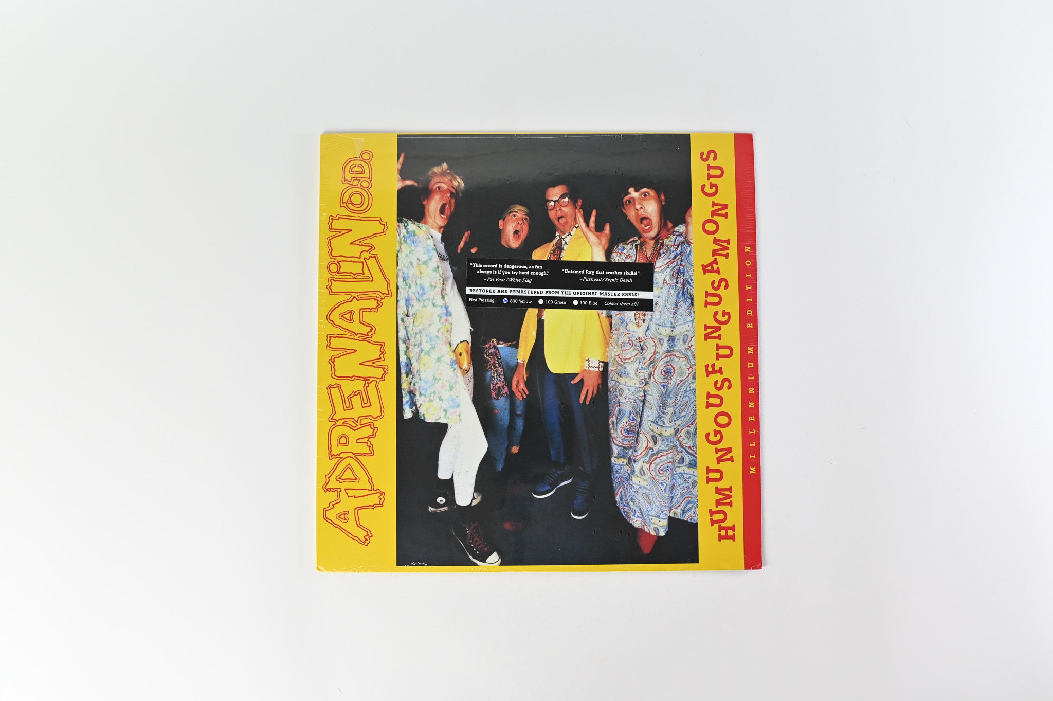 Adrenalin O.D. - Humungousfungusamongus  - Millennium Edition on Beer City Ltd Yellow Vinyl Reissue Sealed