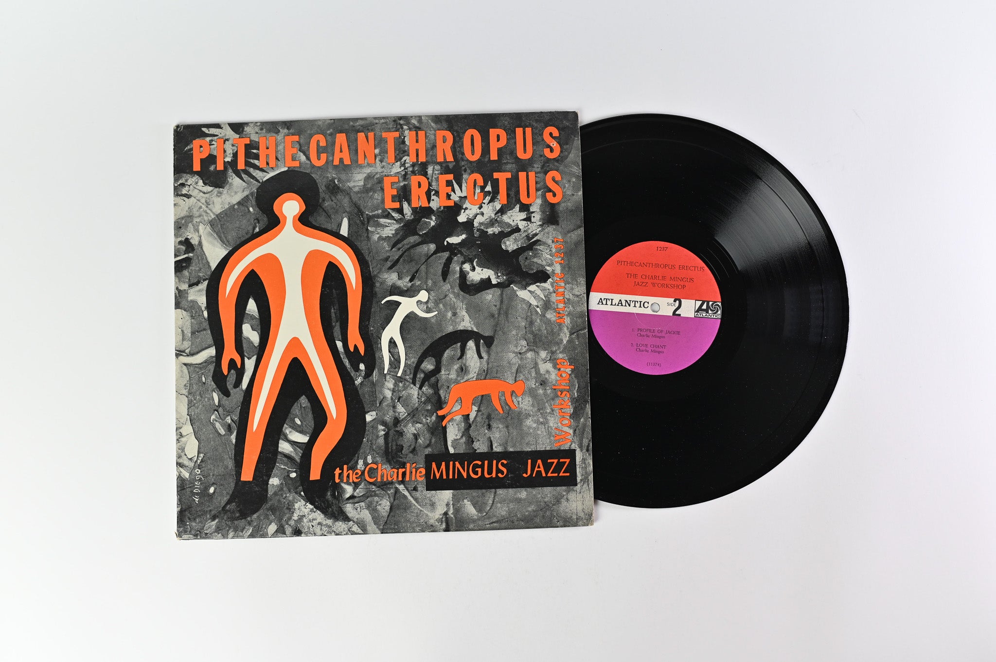 Charles Mingus Jazz Workshop - Pithecanthropus Erectus on Atlantic Black Fan Logo Mono Reissue