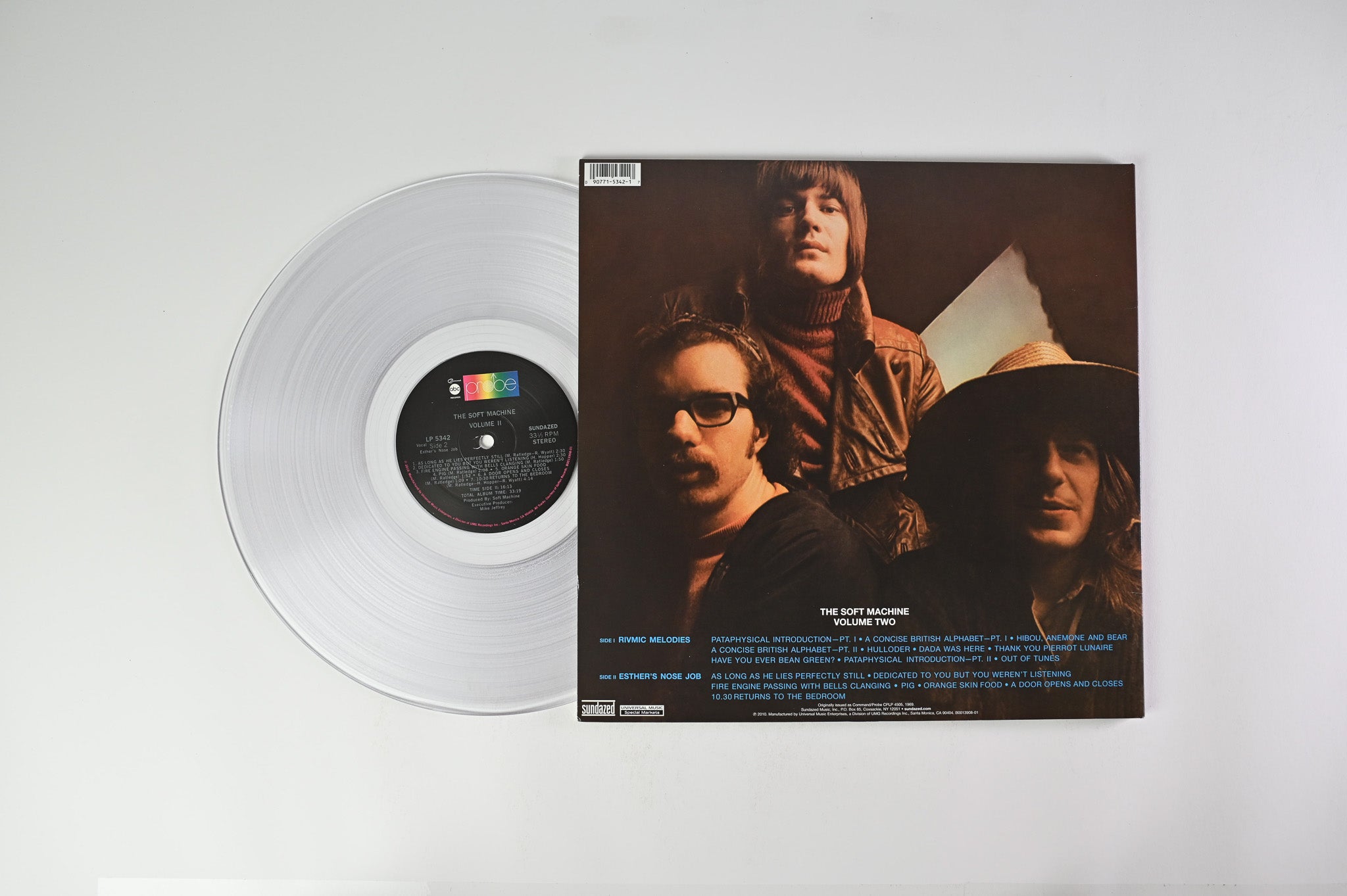 Soft Machine - Volume Two on Sundazed Clear Vinyl Reissue