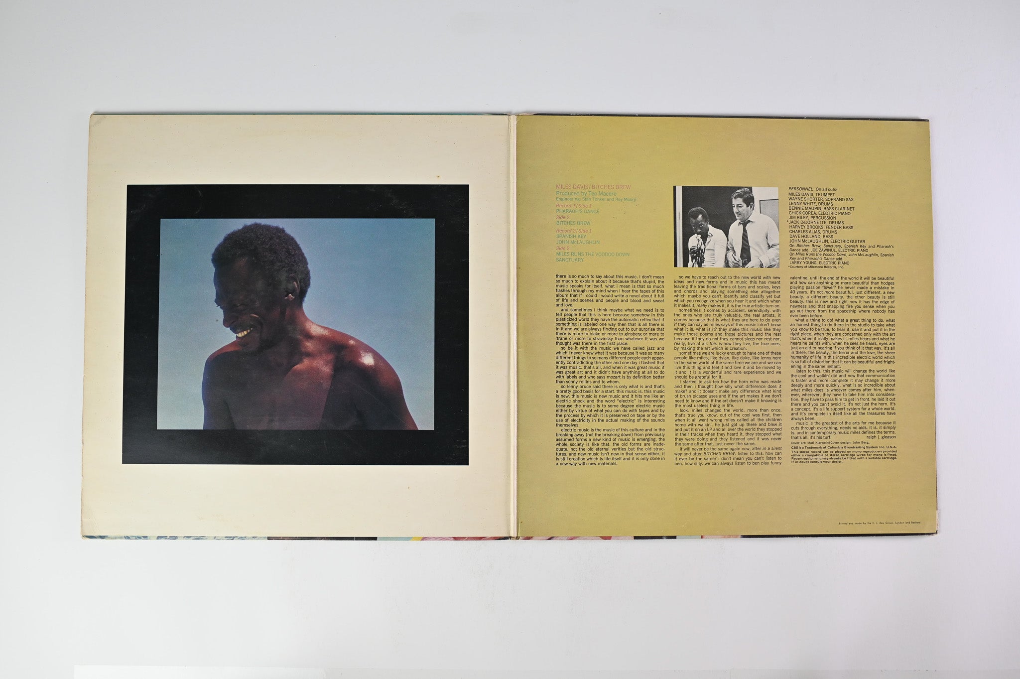 Miles Davis - Bitches Brew on CBS UK Pressing