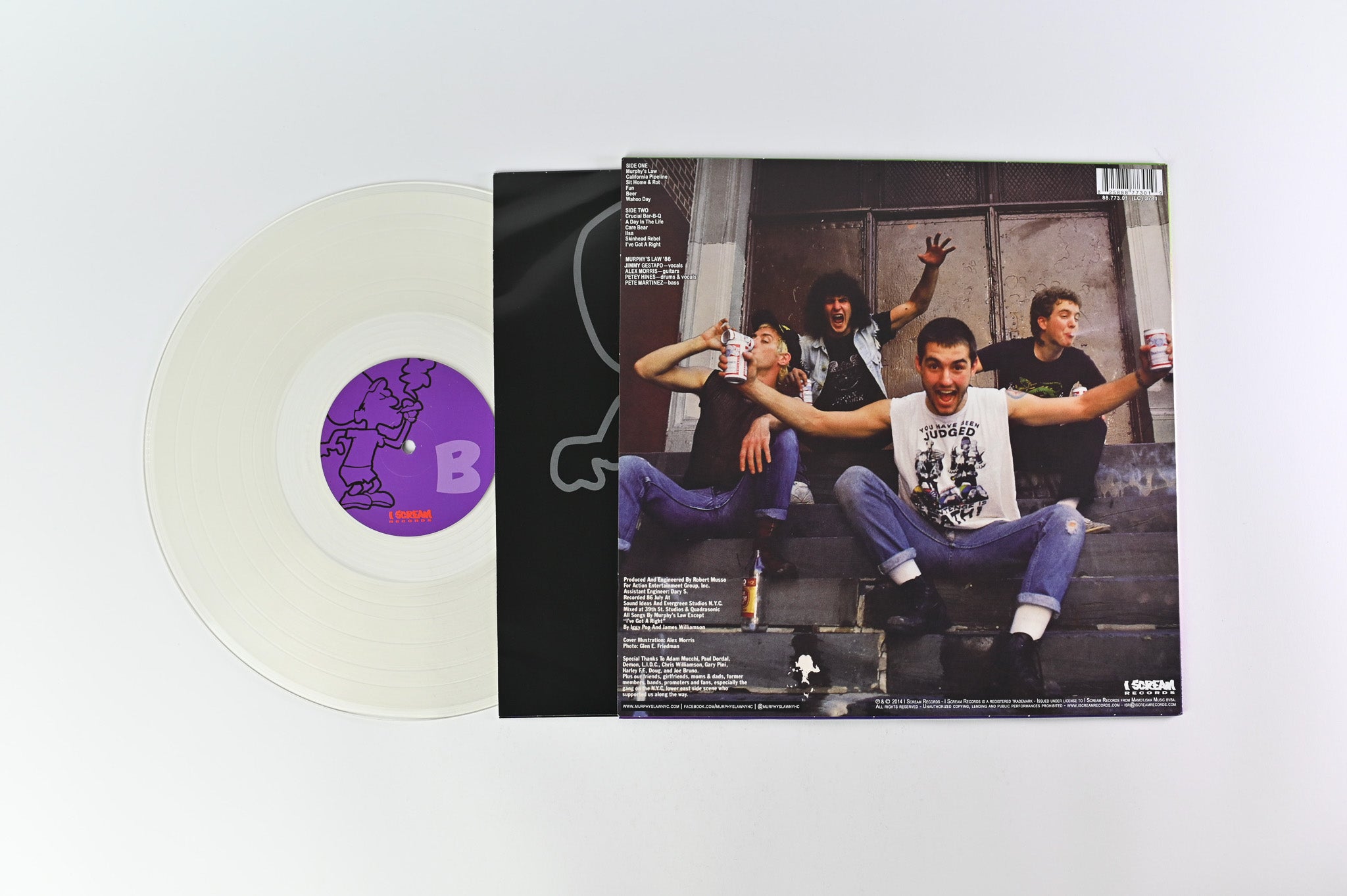 Murphy's Law - Murphy's Law on I Scream Clear Vinyl Reissue