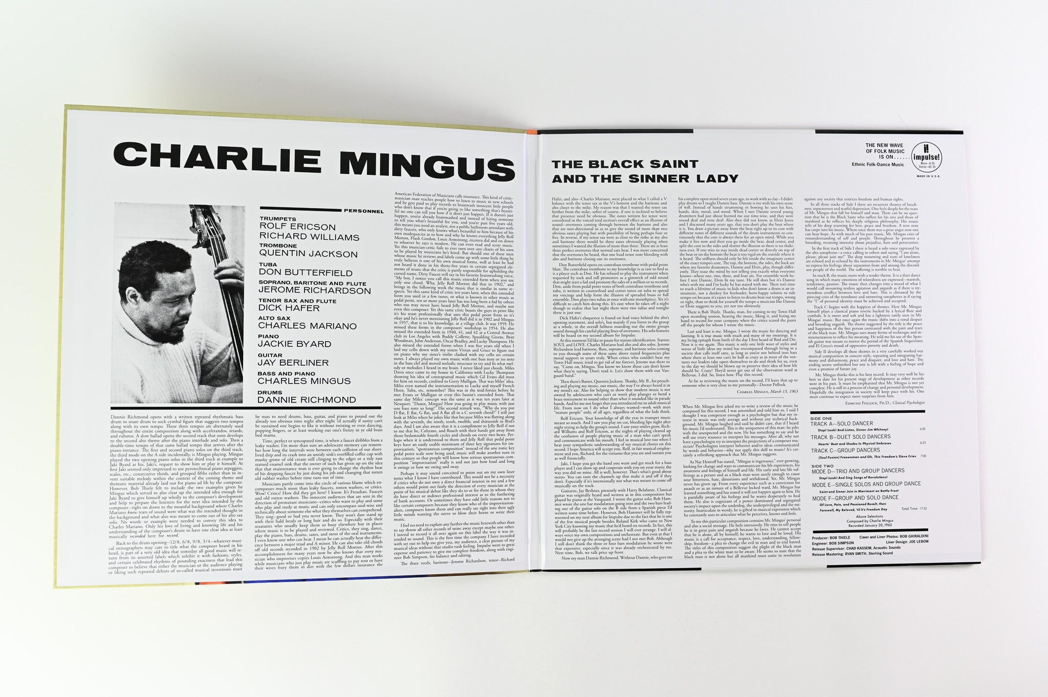Charles Mingus - The Black Saint And The Sinner Lady on Impulse Acoustic Sounds Series 180 Gram Reissue