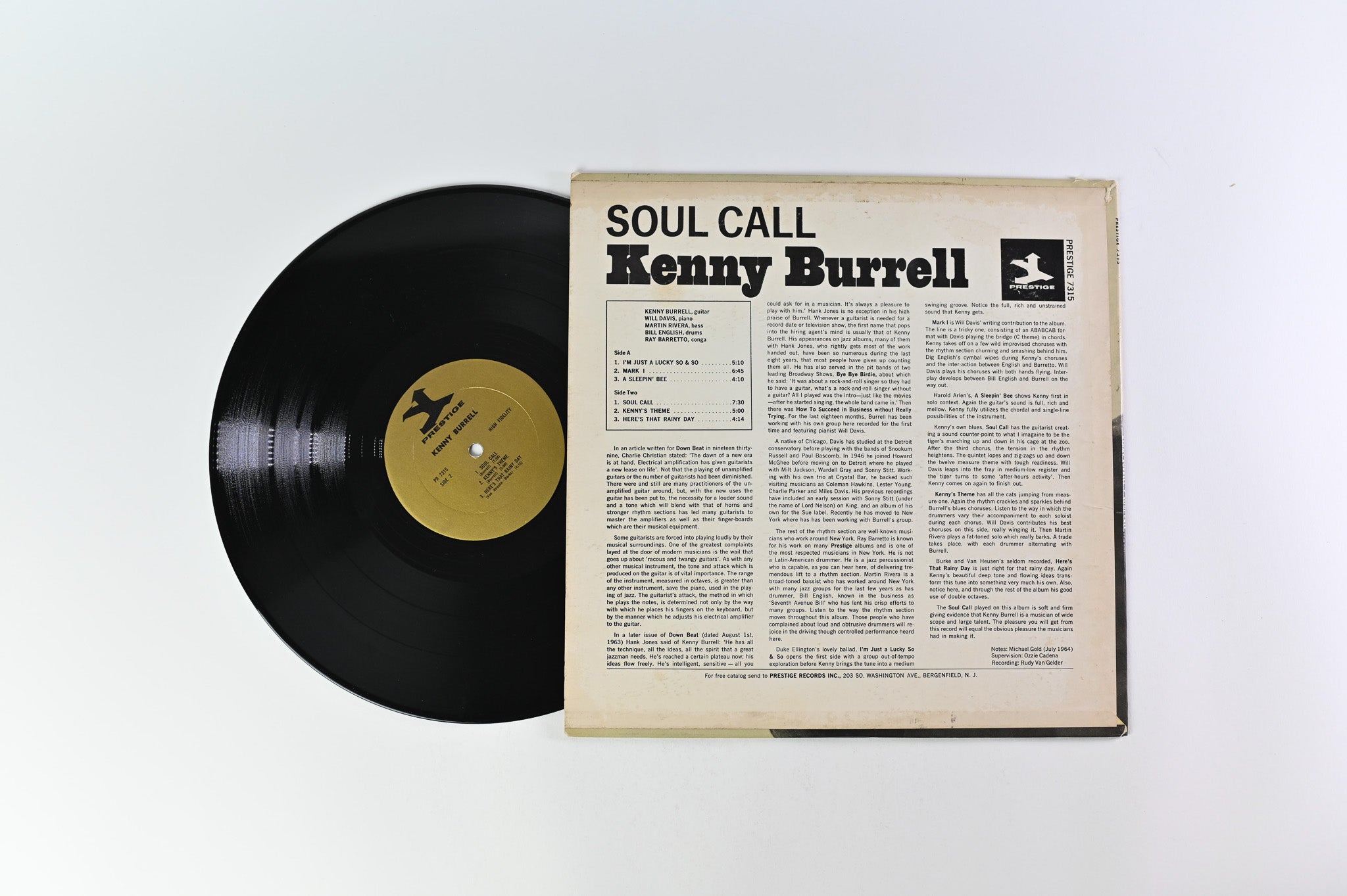 Kenny Burrell - Soul Call on Prestige Mono Gold Label