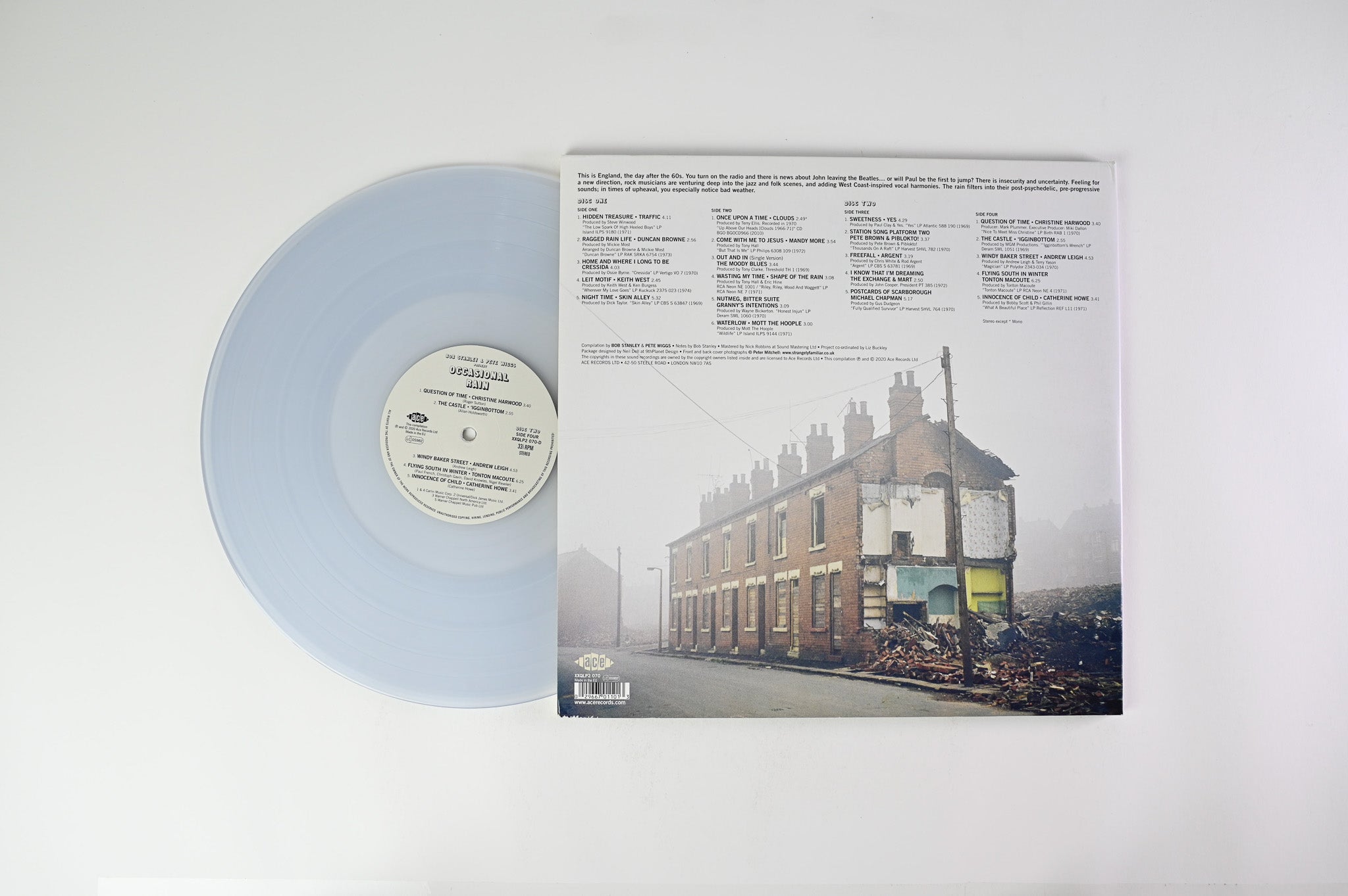 Bob Stanley - Occasional Rain on Ace Clear Vinyl