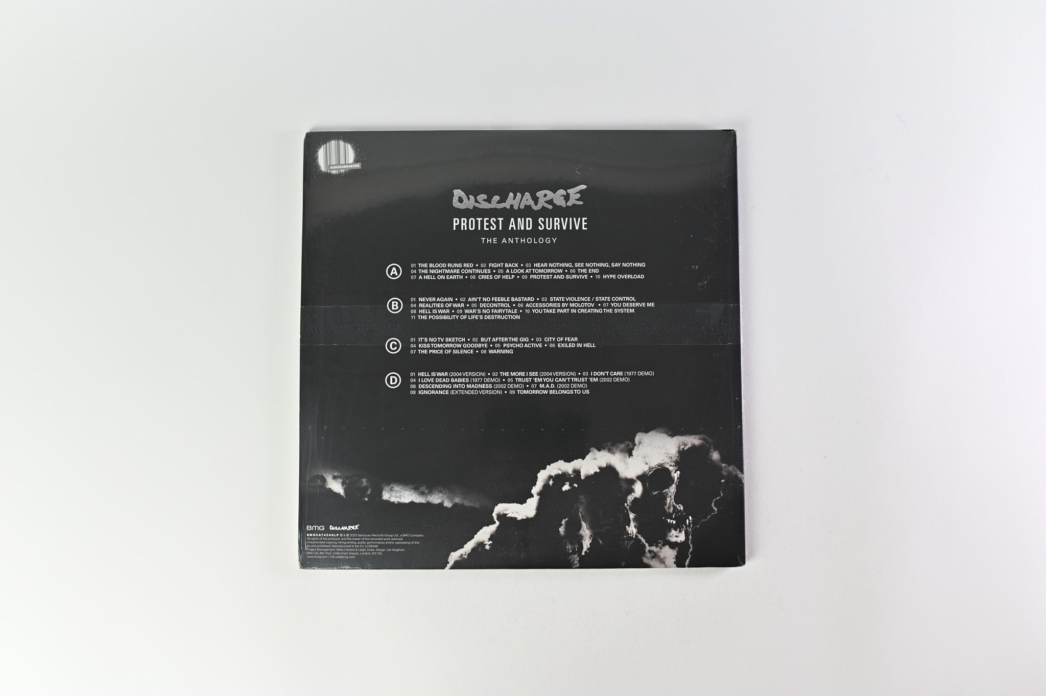 Discharge - Protest And Survive: The Anthology on BMG Black & White Splatter Sealed