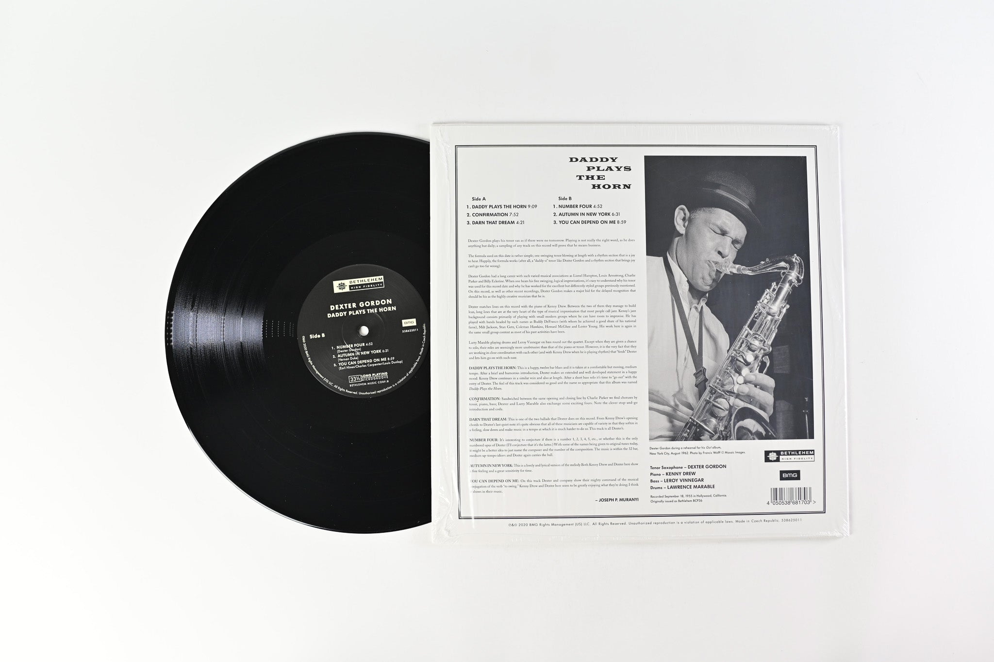 Dexter Gordon - Daddy Plays The Horn Reissue on BMG/Bethlehem Records