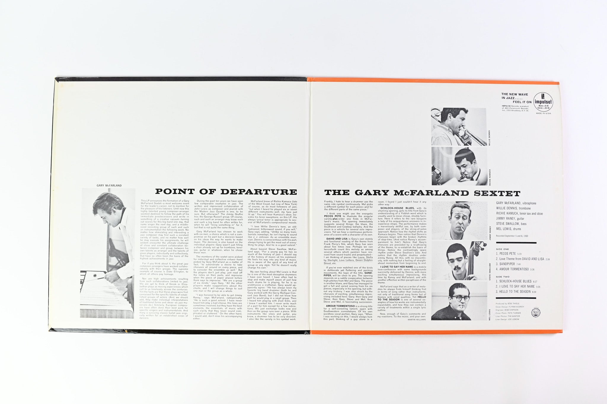 The Gary McFarland Sextet - Point Of Departure on Impulse!