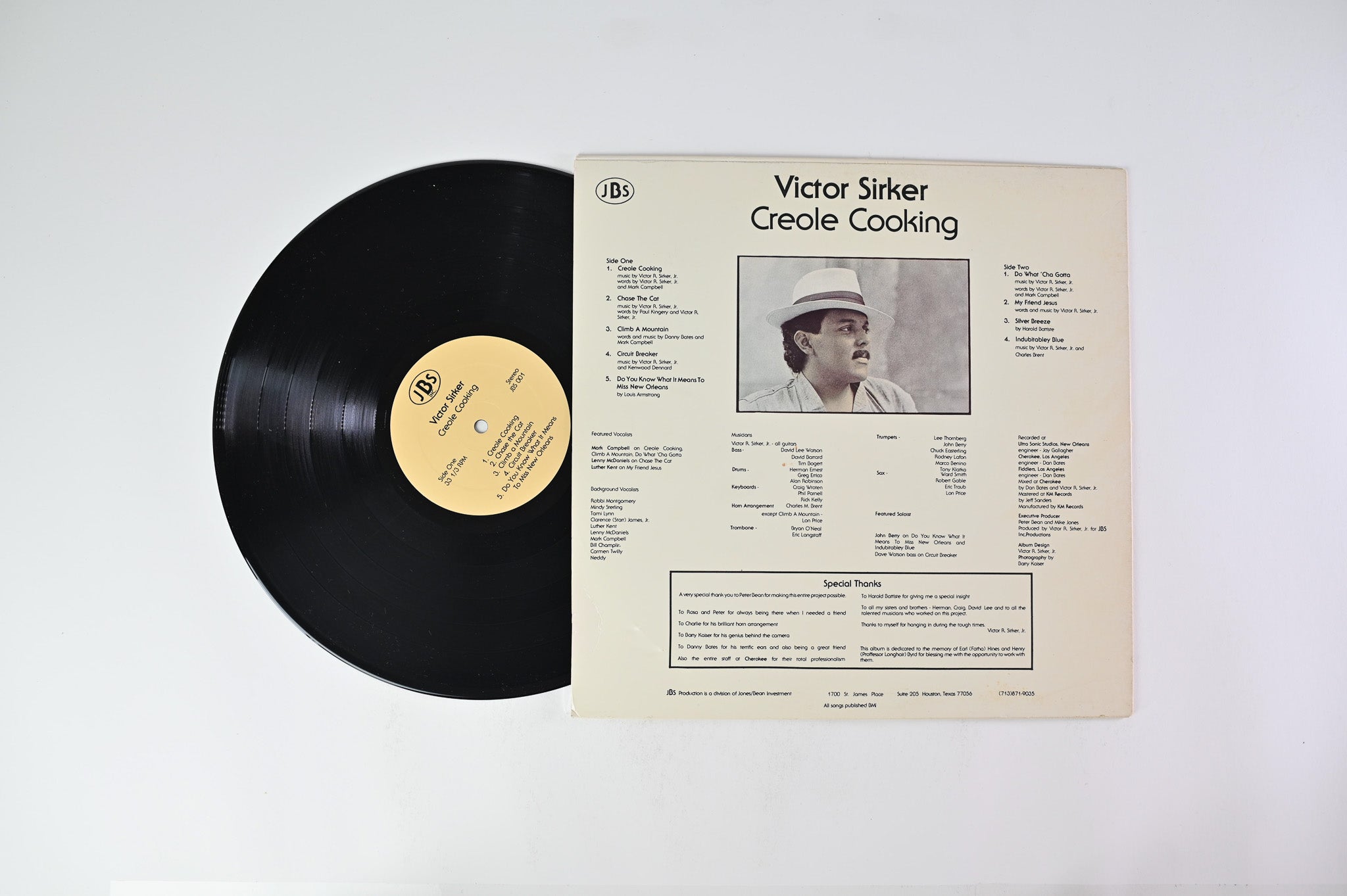 Victor Sirker - Creole Cooking on JBS Private Press