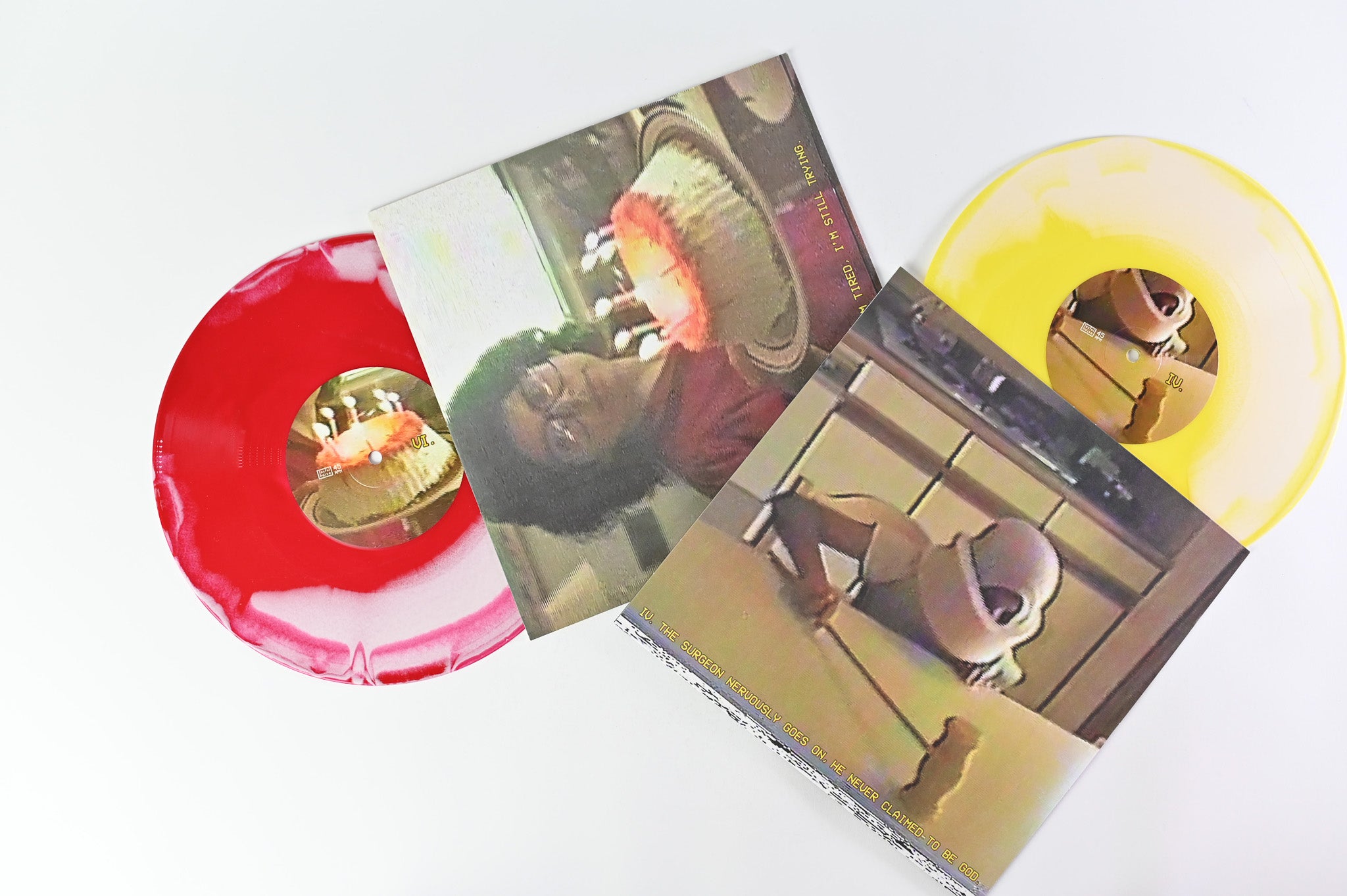 Why? - Aokohio on Joyful Noise Recordings Limited, Numbered on Blue/Yellow/Red & Bone Vinyl 45 RPM