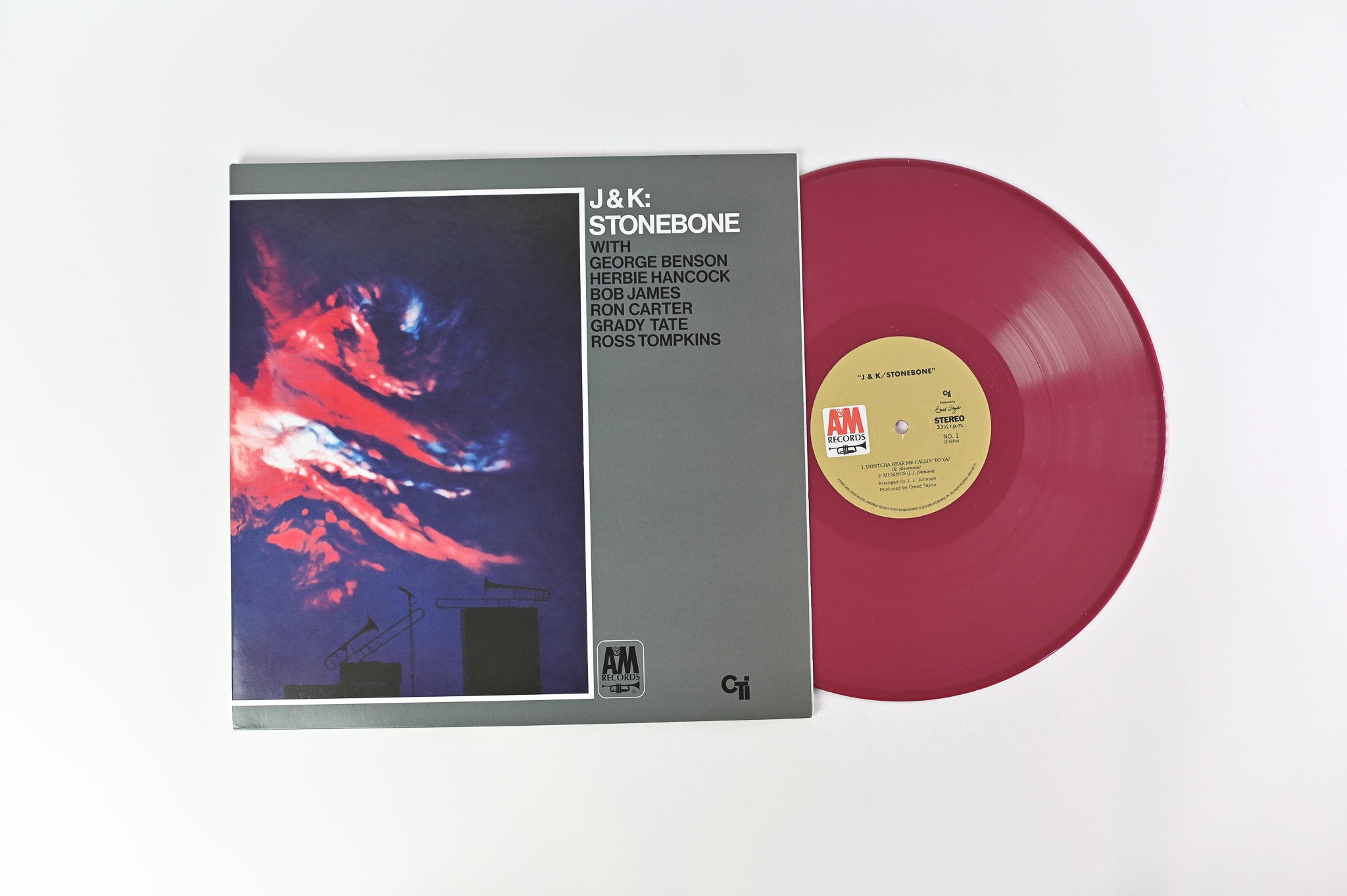 J.J. Johnson - Stonebone RSD Reissue on A&M/CTI Records on Red Vinyl
