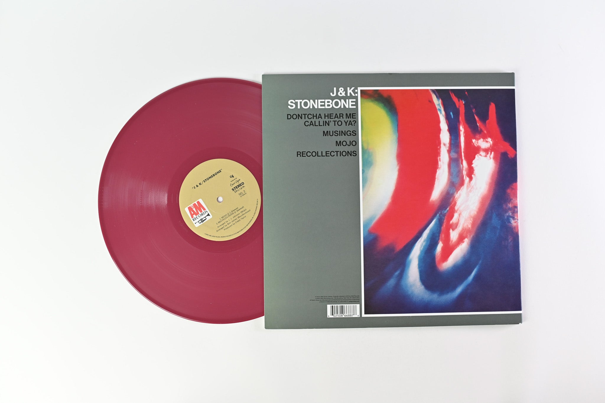 J.J. Johnson - Stonebone RSD Reissue on A&M/CTI Records on Red Vinyl
