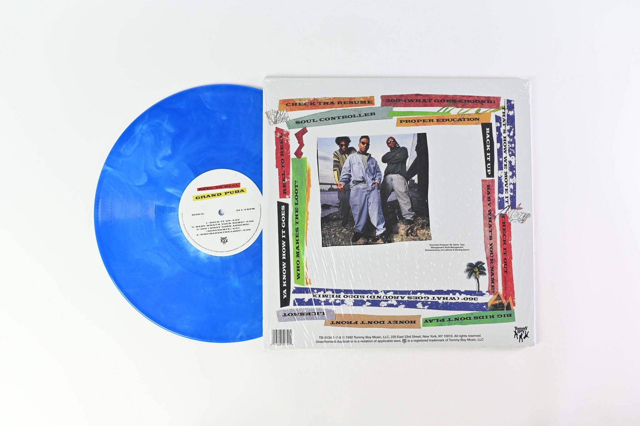 Grand Puba - Reel To Reel RSD BF Limited Edition on Orange/Yellow & Blue/White Starburst Effect Vinyl