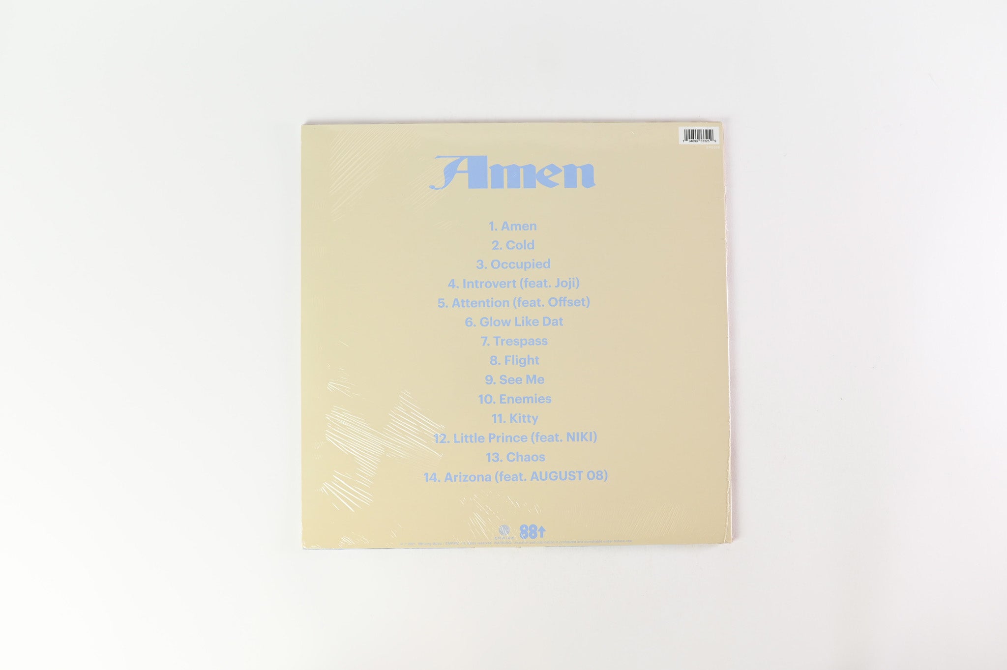Rich Brian - Amen SEALED RSD Release on 88rising Light Blue Vinyl
