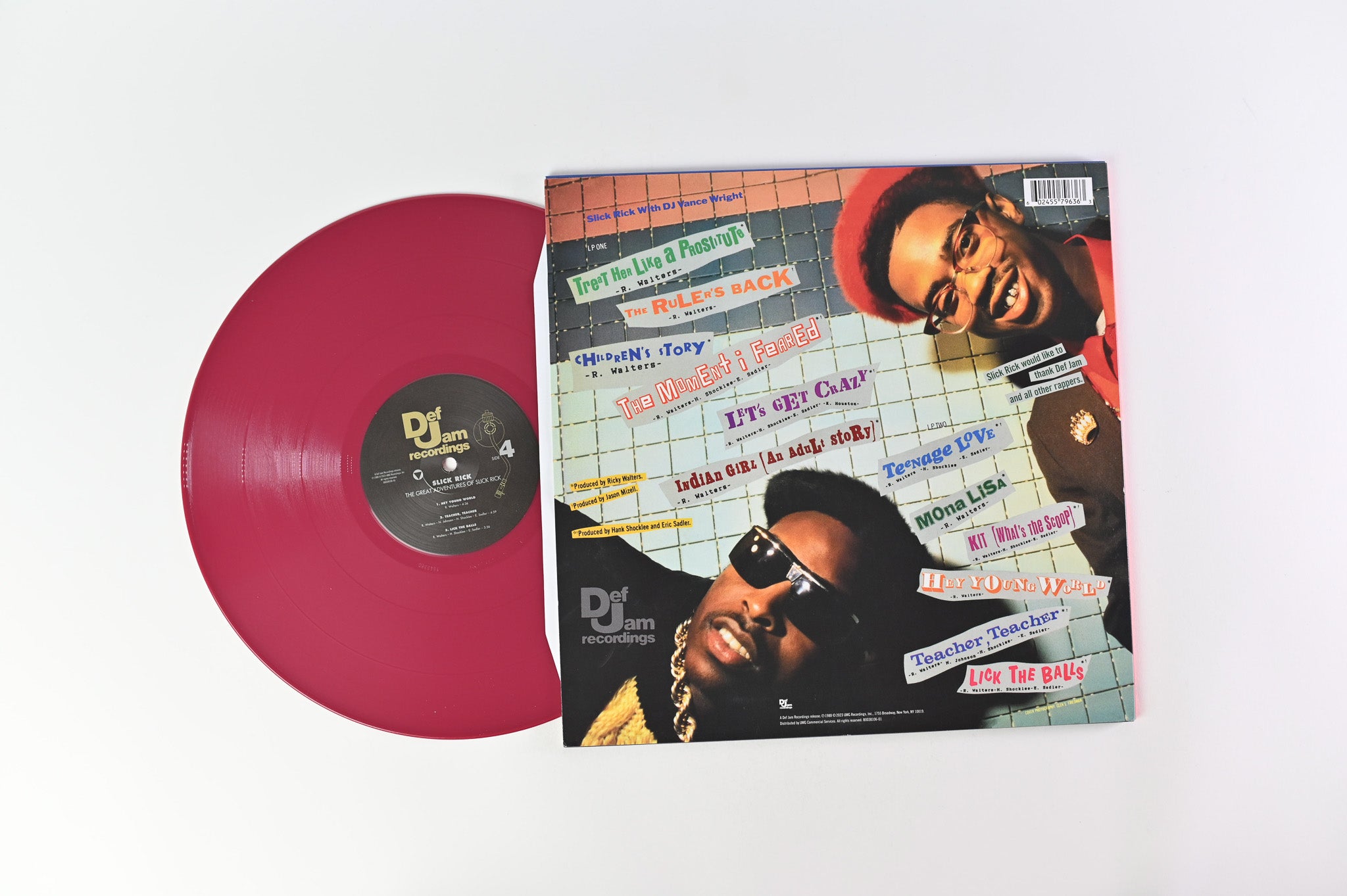 Slick Rick - The Great Adventures Of Slick Rick Reissue on Def Jam Recordings Fruit Punch Vinyl