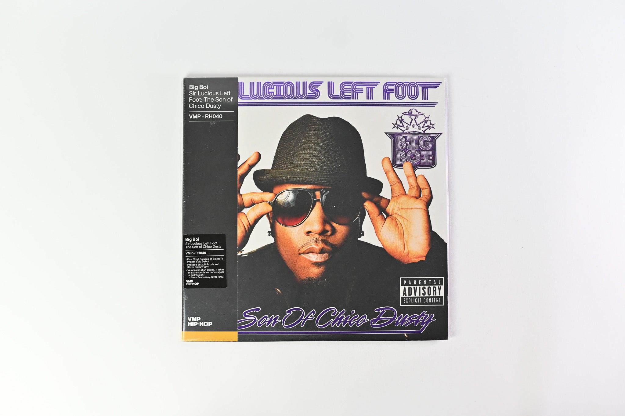 Big Boi - Sir Lucious Left Foot... The Son Of Chico Dusty Reissue on Def Jam Recordings Vinyl Me, Please Purple/Silver Swirl Vinyl