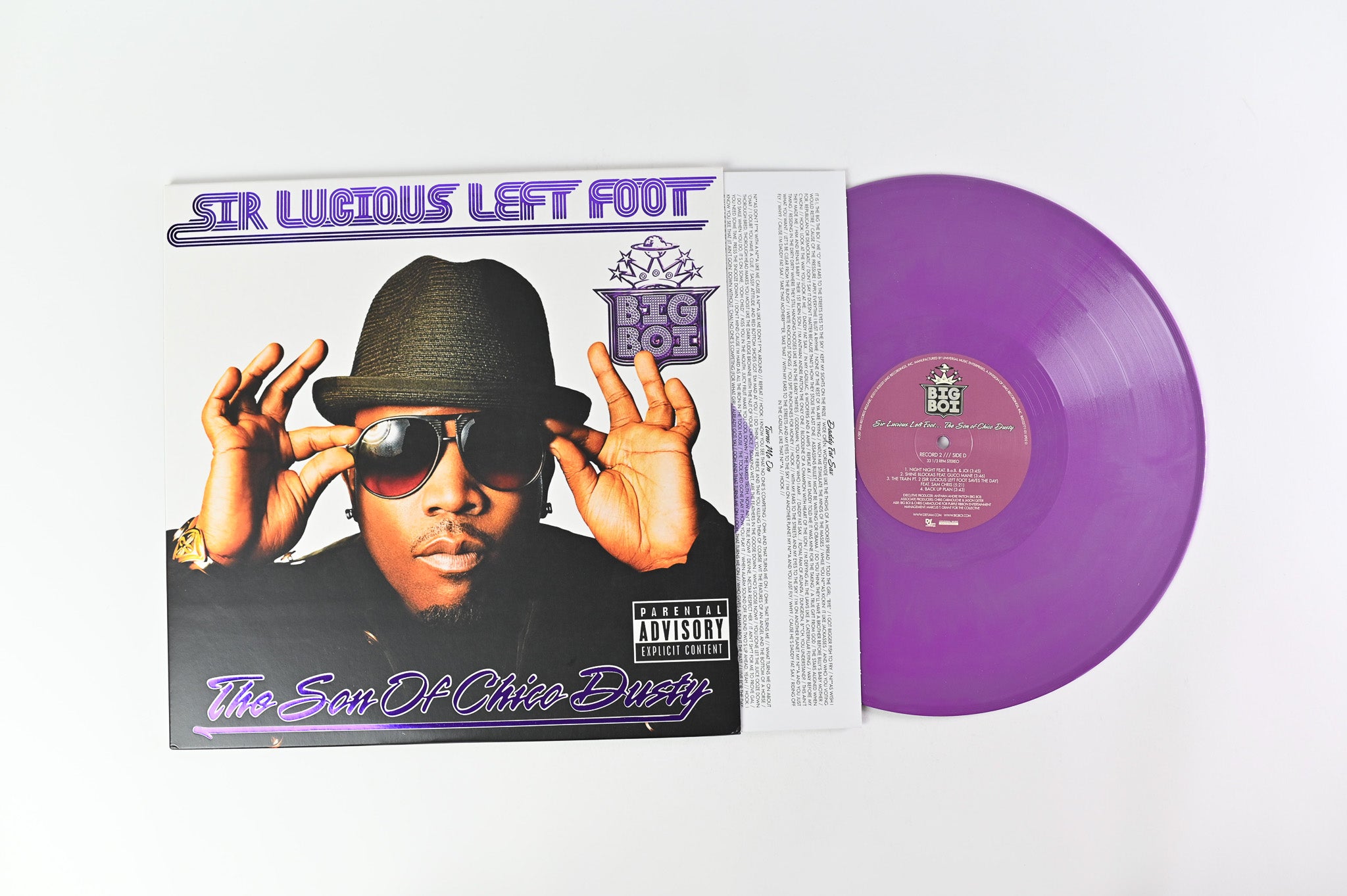 Big Boi - Sir Lucious Left Foot... The Son Of Chico Dusty Reissue on Def Jam Recordings Vinyl Me, Please Purple/Silver Swirl Vinyl