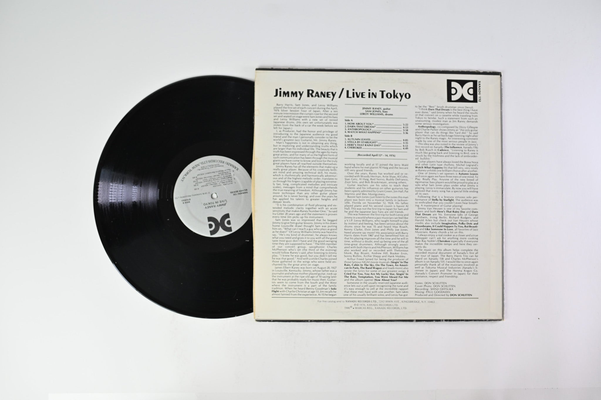 Jimmy Raney - Live In Tokyo on Xanadu Records