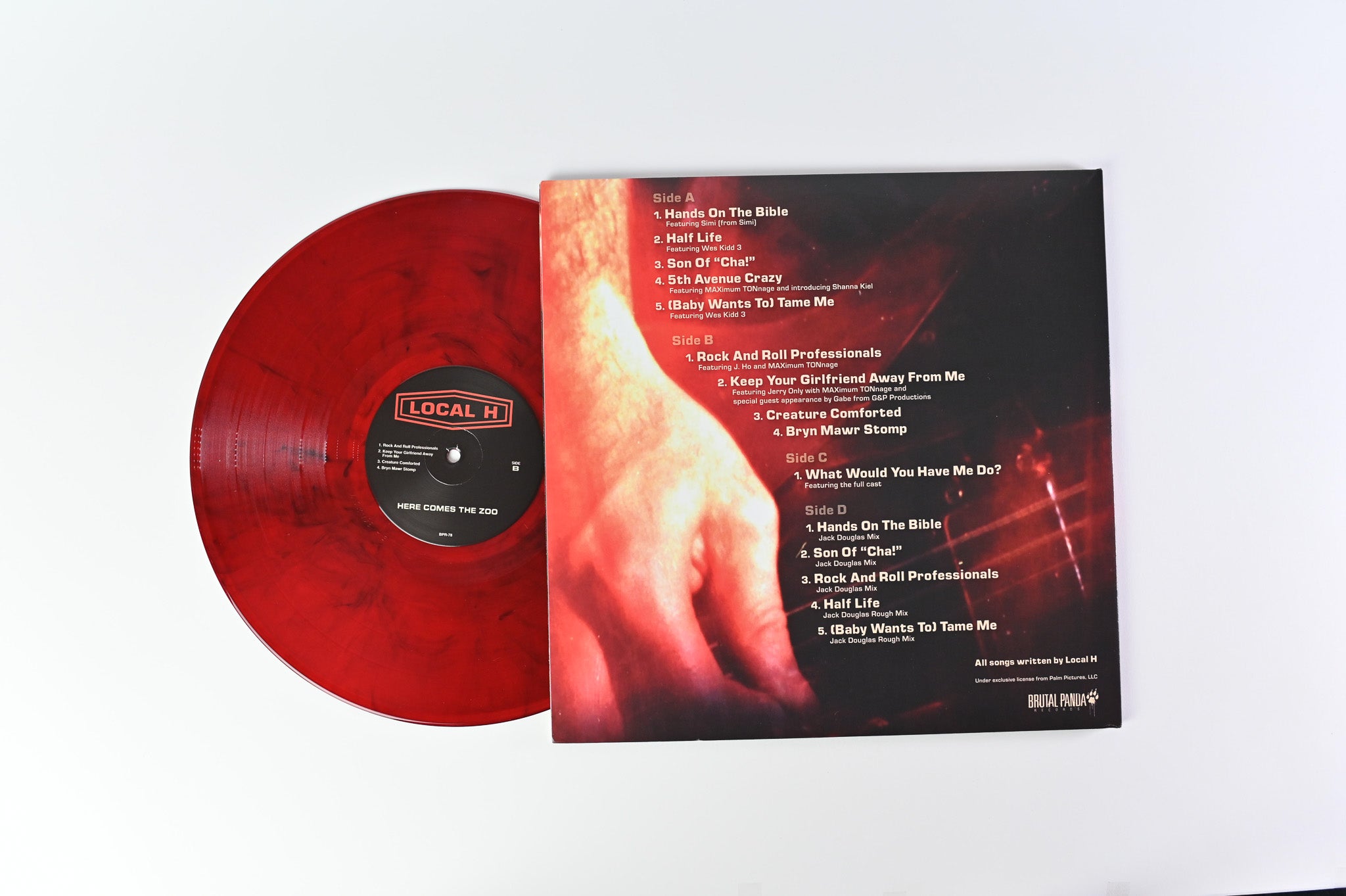 Local H - Here Comes The Zoo on Brutal Panda Records Red with Black Smoke