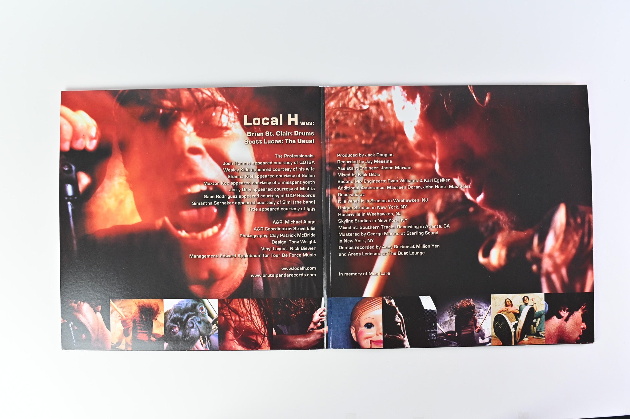 Local H - Here Comes The Zoo on Brutal Panda Records Red with Black Smoke
