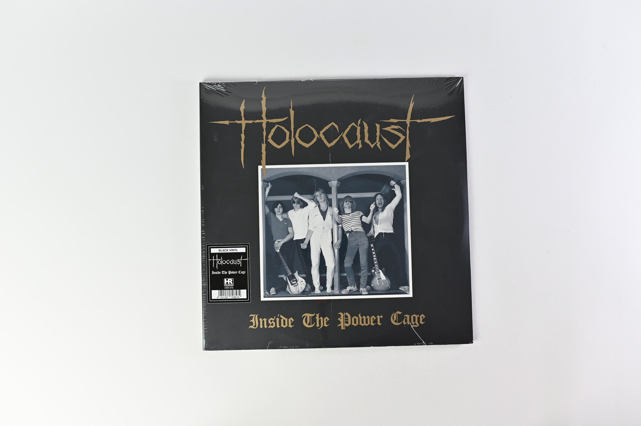 Holocaust - Inside The Power Cage on High Roller Ltd Black Vinyl Reissue Sealed