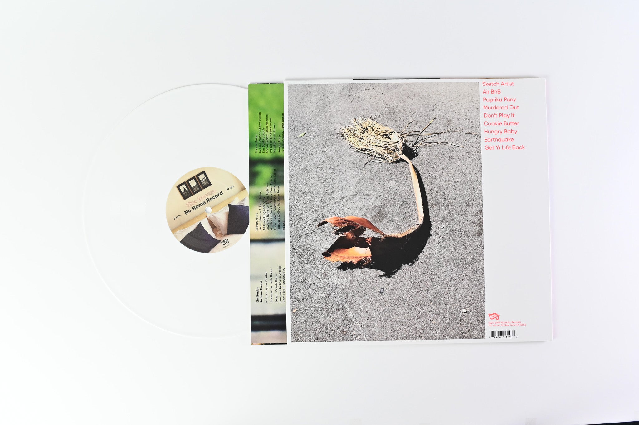 Kim Gordon - No Home Record on Matador White Vinyl