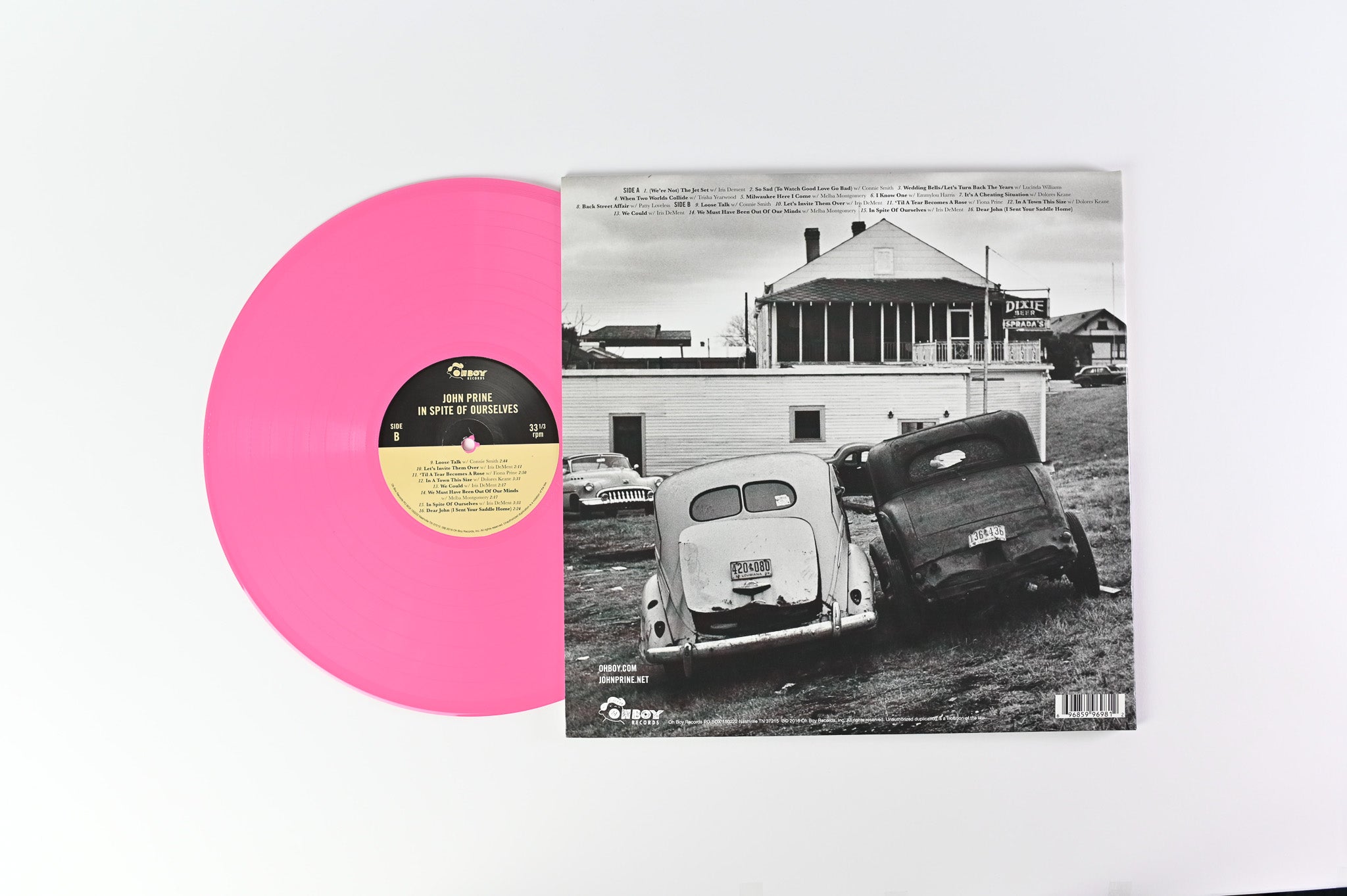 John Prine - In Spite Of Ourselves on Oh Boy Records Pink Vinyl