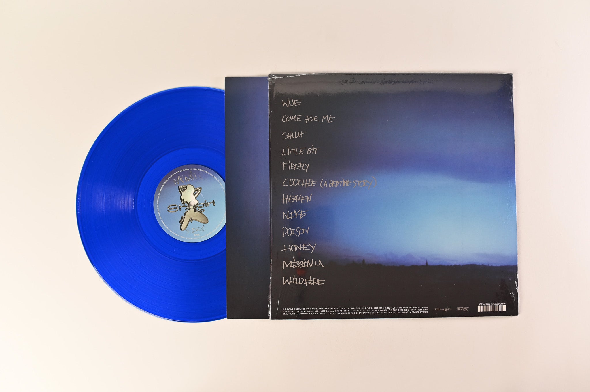 Shygirl - Nymph on Because Music Clear Blue Vinyl