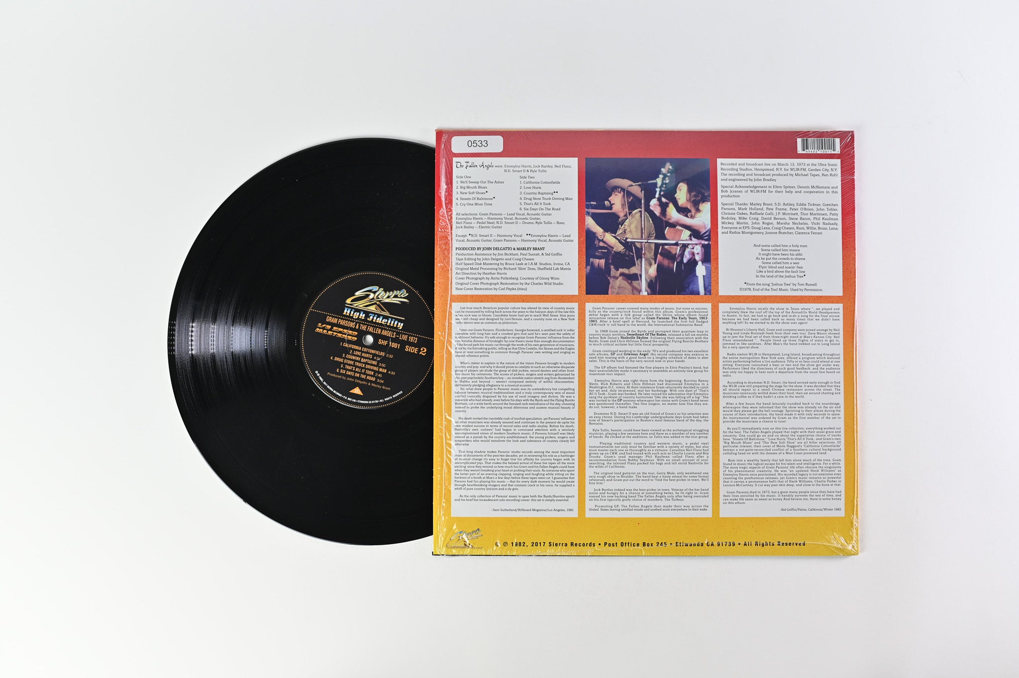 Gram Parsons & The Fallen Angels - Live 1973 on Sierra RSD Black Friday 2017 Ltd Numbered Reissue