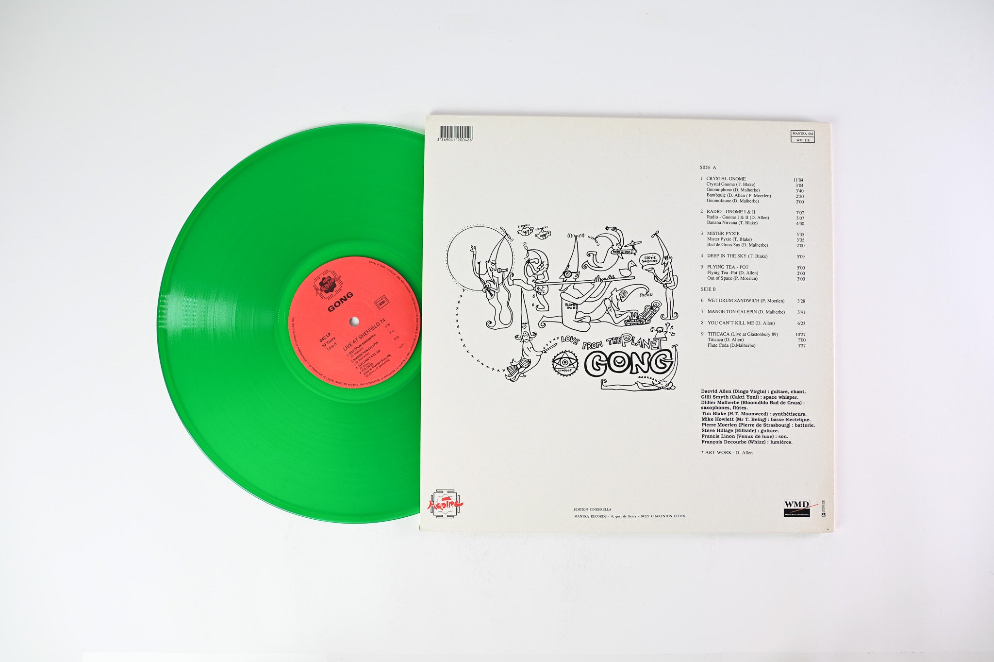 Gong - Live! At Sheffield 1974 on Mantra - Green Vinyl