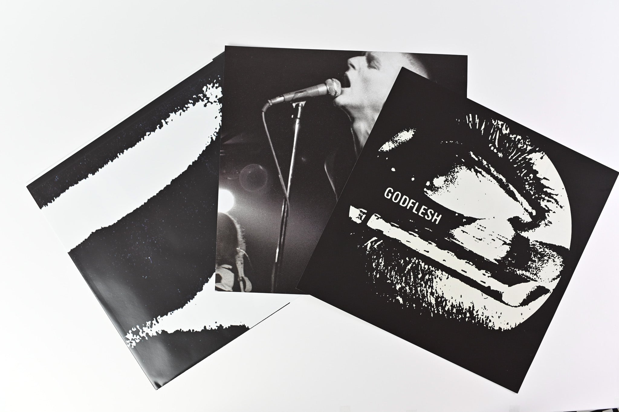 Godflesh - Godflesh on Earache Ltd Clear with White Marbled Reissue