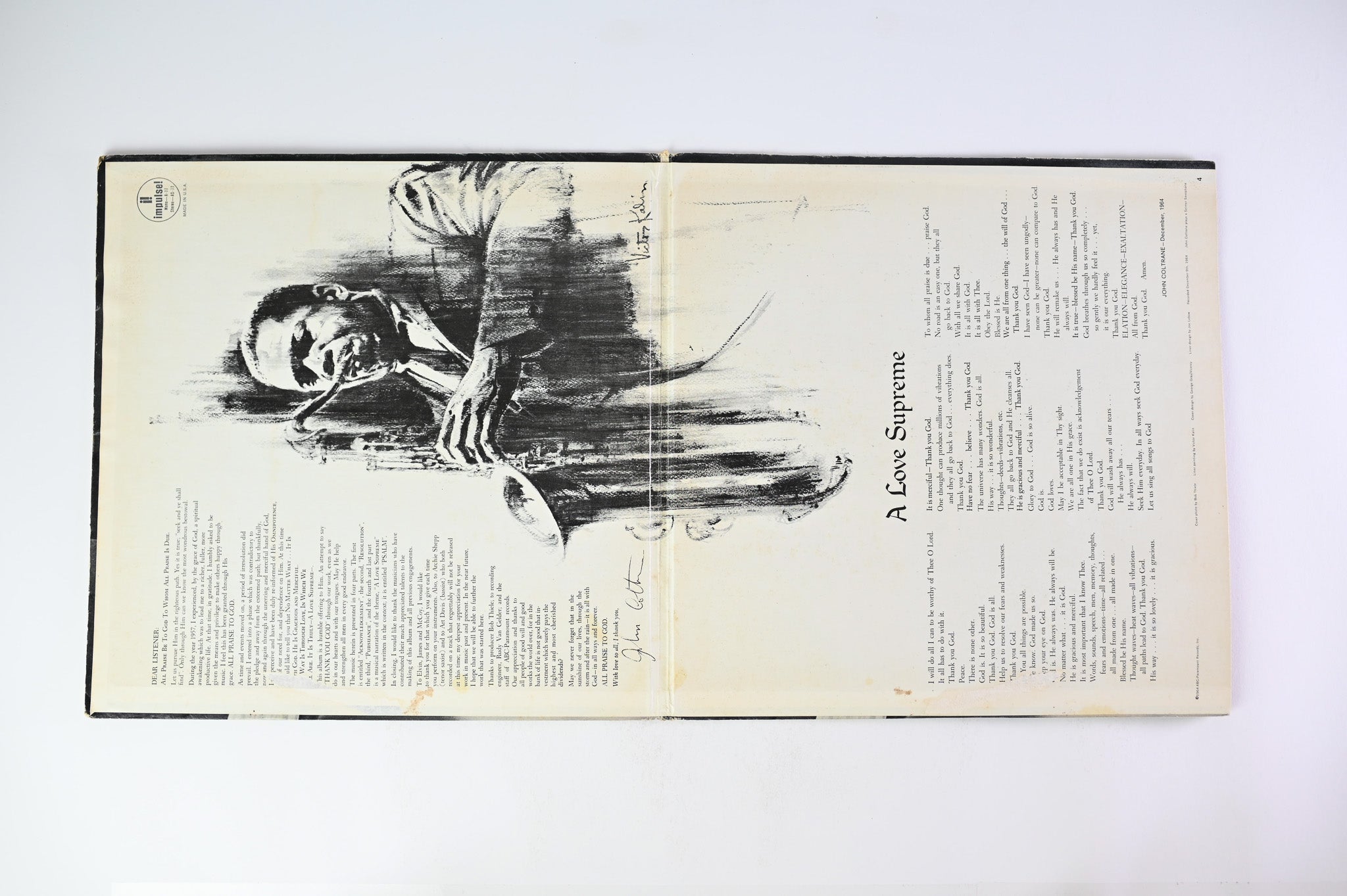 John Coltrane - A Love Supreme on ABC Impulse! - 1974 Reissue