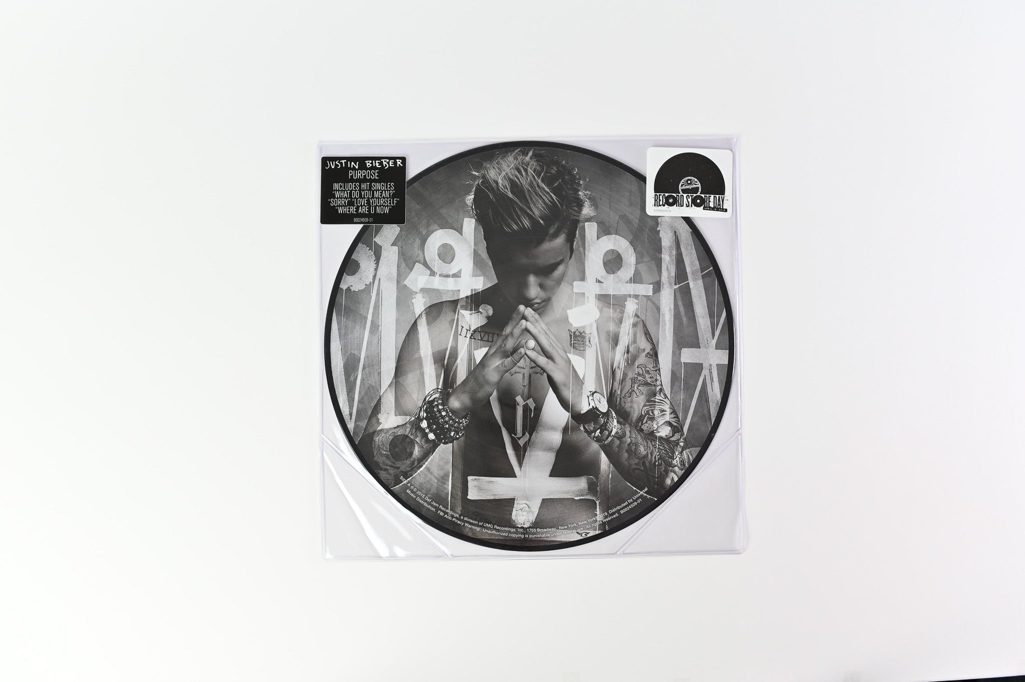 Justin Bieber - Purpose on Def Jam Picture Disc Sealed