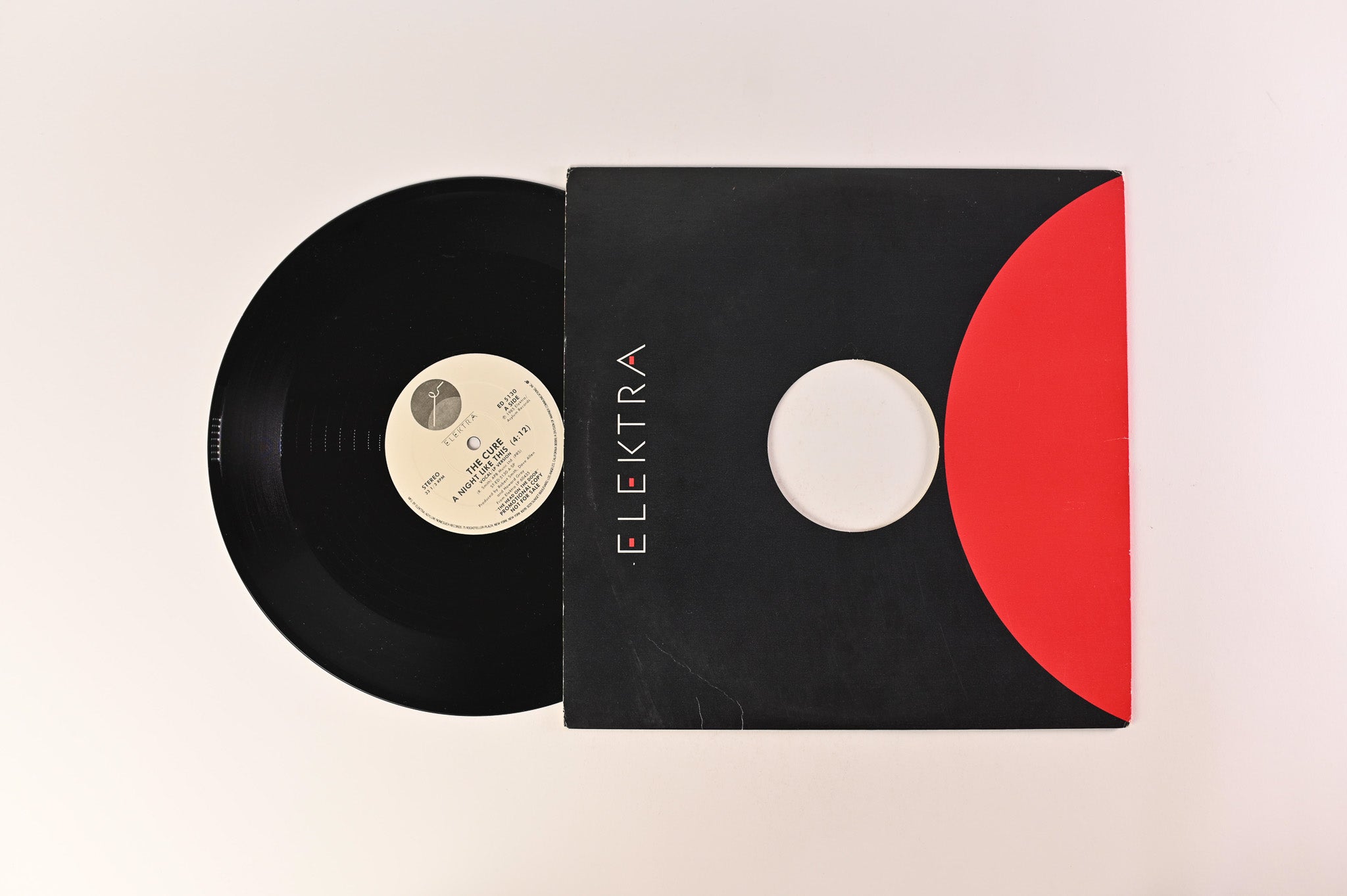 The Cure - A Night Like This on Elektra Promo 12" Single