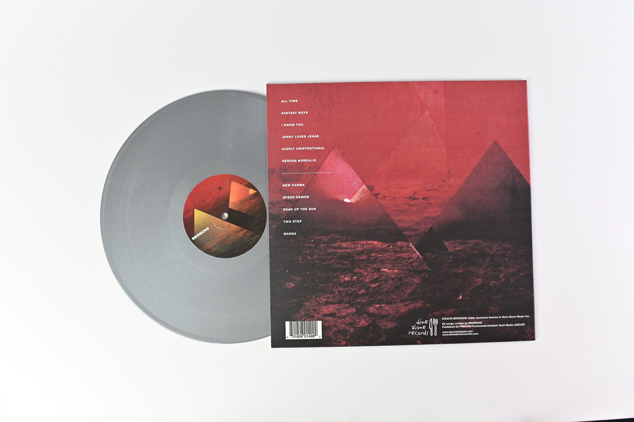 Broncho - Double Vanity on Dine Alone Records Silver Vinyl