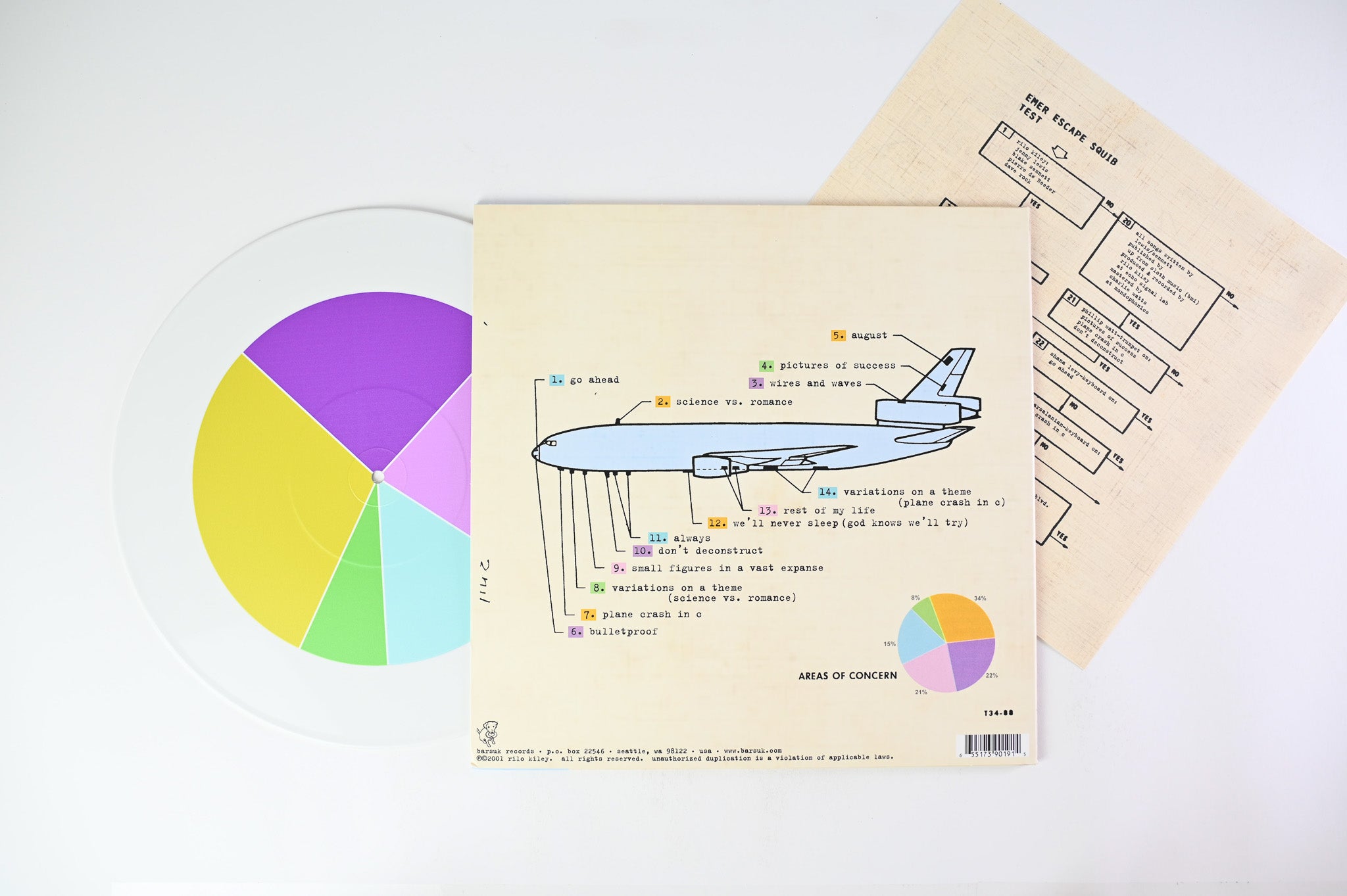 Rilo Kiley - Take Offs And Landings on Barsuk Records - White Vinyl