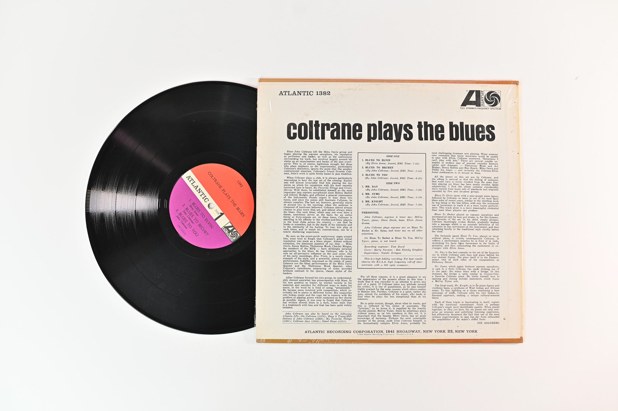 John Coltrane - Coltrane Plays The Blues on Atlantic - Mono