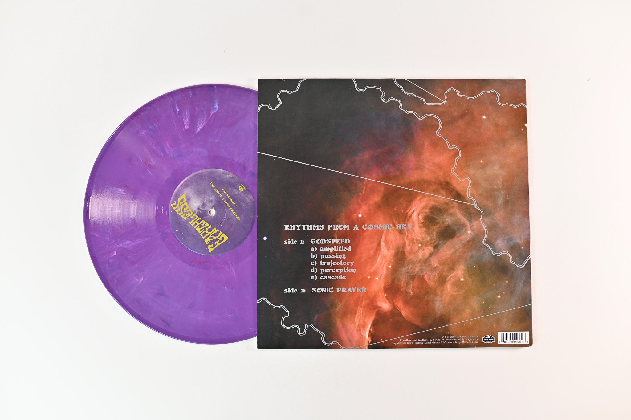Earthless - Rhythms From A Cosmic Sky on Tee Pee Records - Purple Marble Vinyl