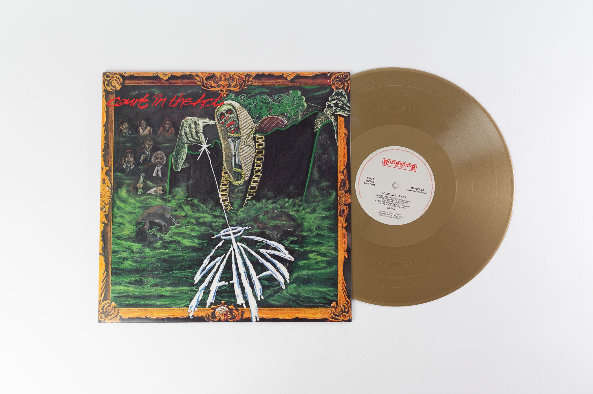 Satan - Court In The Act Limited & numbered Reissue on Music On Vinyl Gold Vinyl