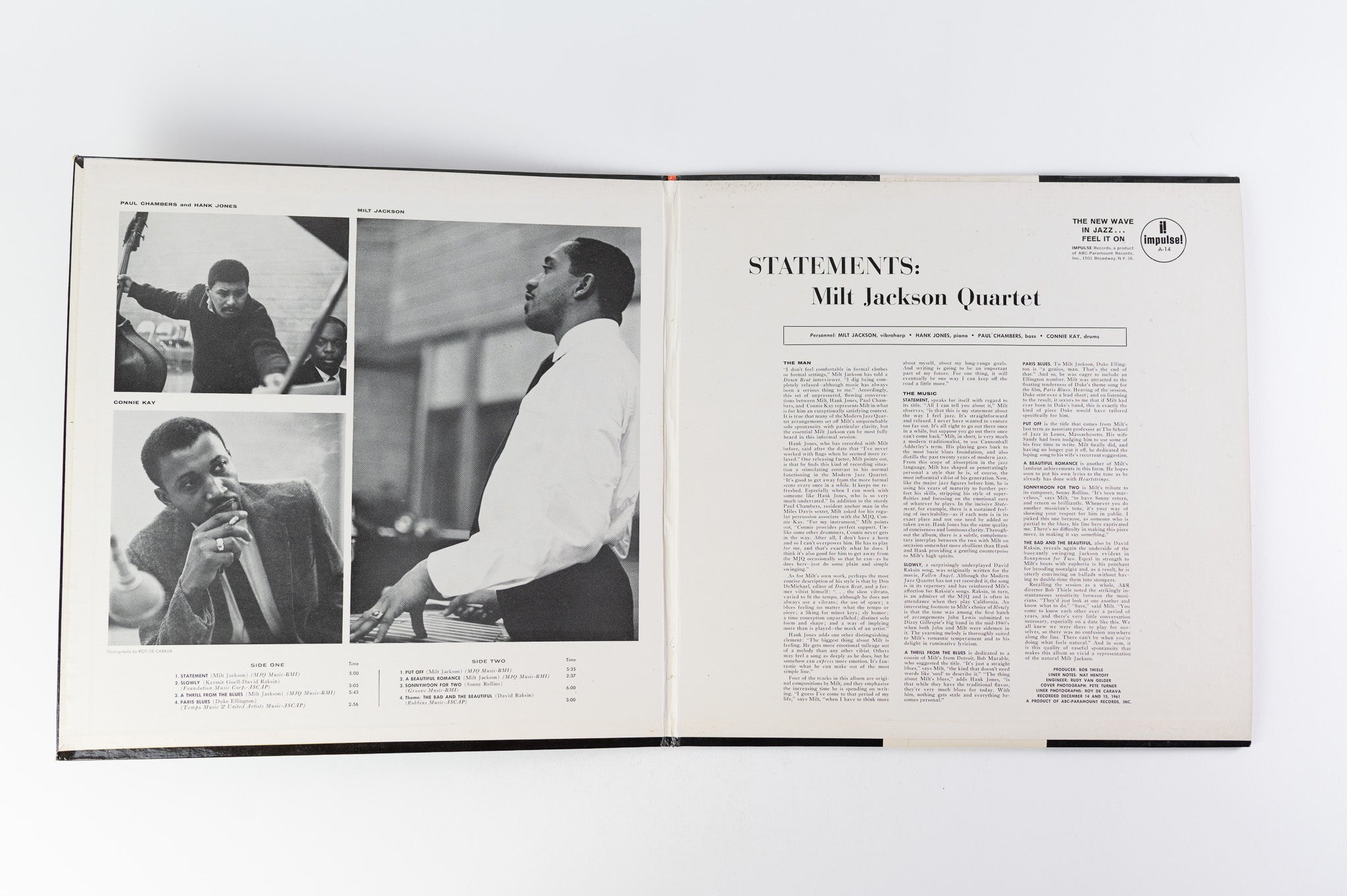 The Milt Jackson Quartet - Statements Mono Promo on Impulse!