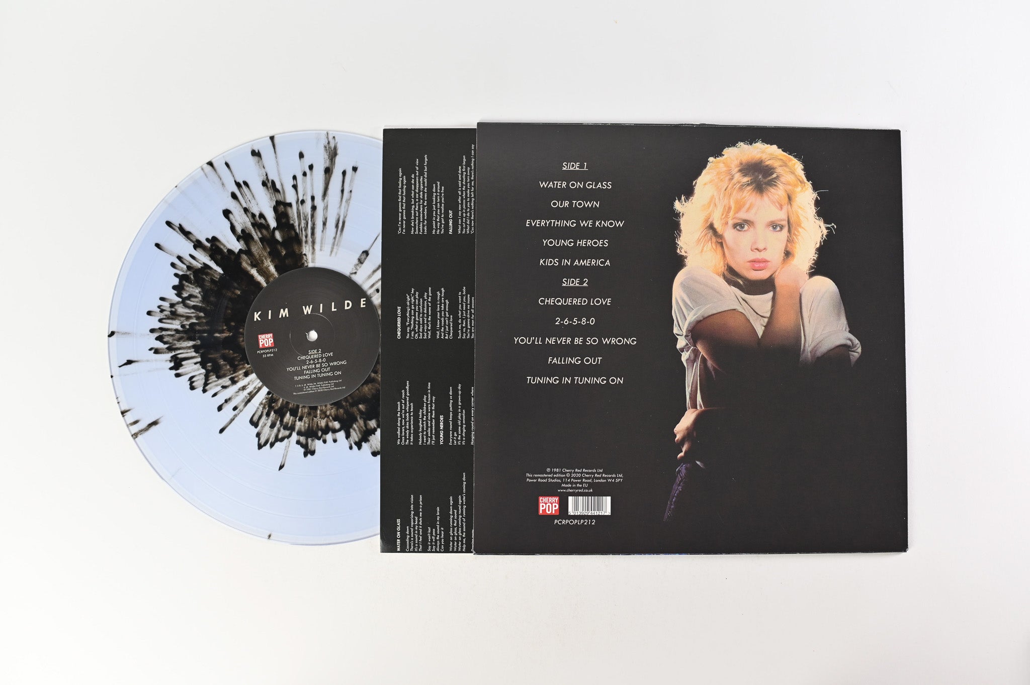 Kim Wilde - Kim Wilde on Cherry Red Ltd Clear With Black Splatter Reissue