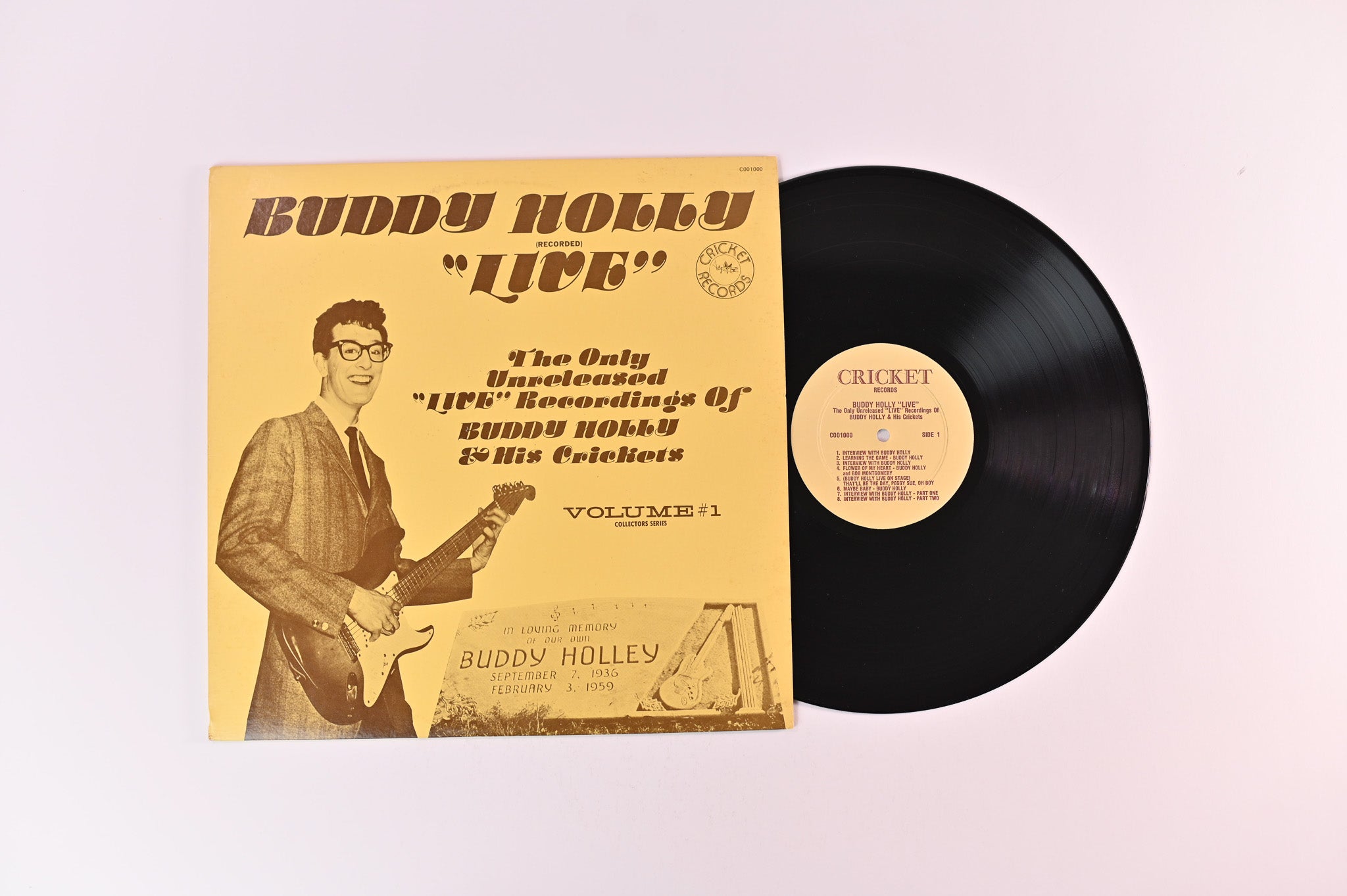 Buddy Holly - Buddy Holly "Live" on Cricket Records - Unofficial pressing