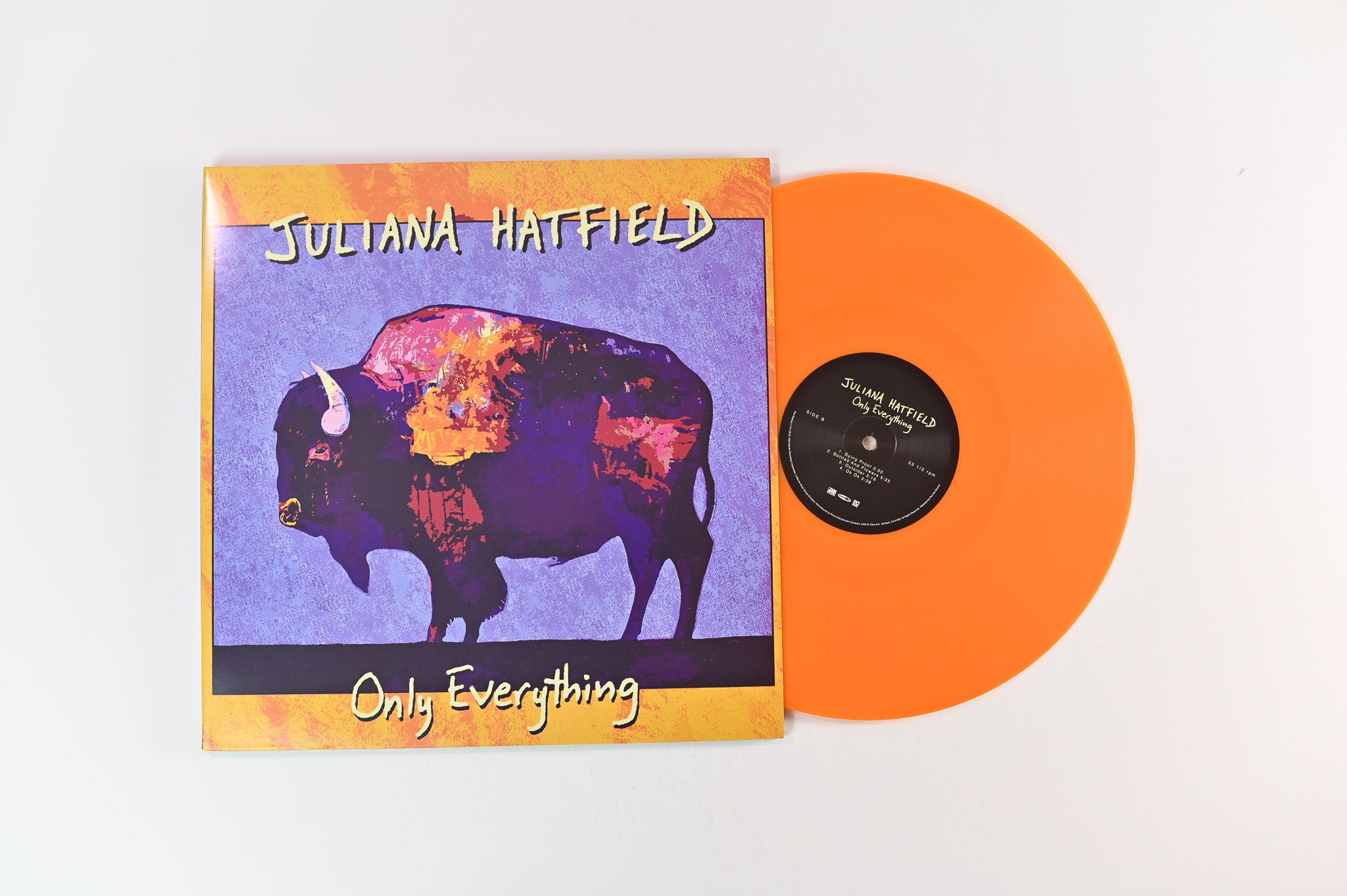 Juliana Hatfield - Only Everything on Run Out Groove - Orange & Blue Vinyl