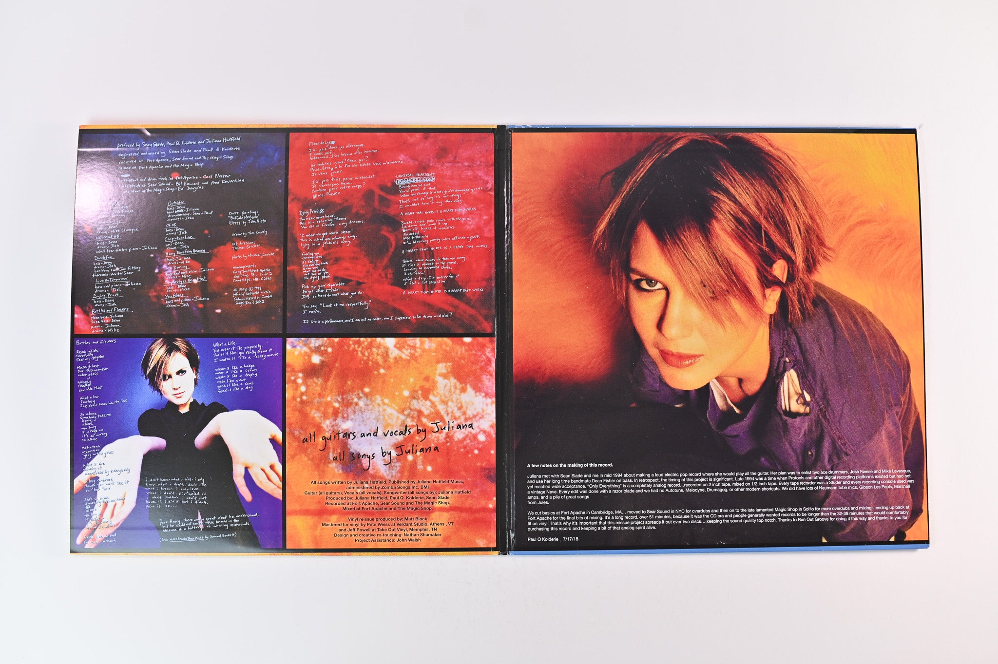 Juliana Hatfield - Only Everything on Run Out Groove - Orange & Blue Vinyl