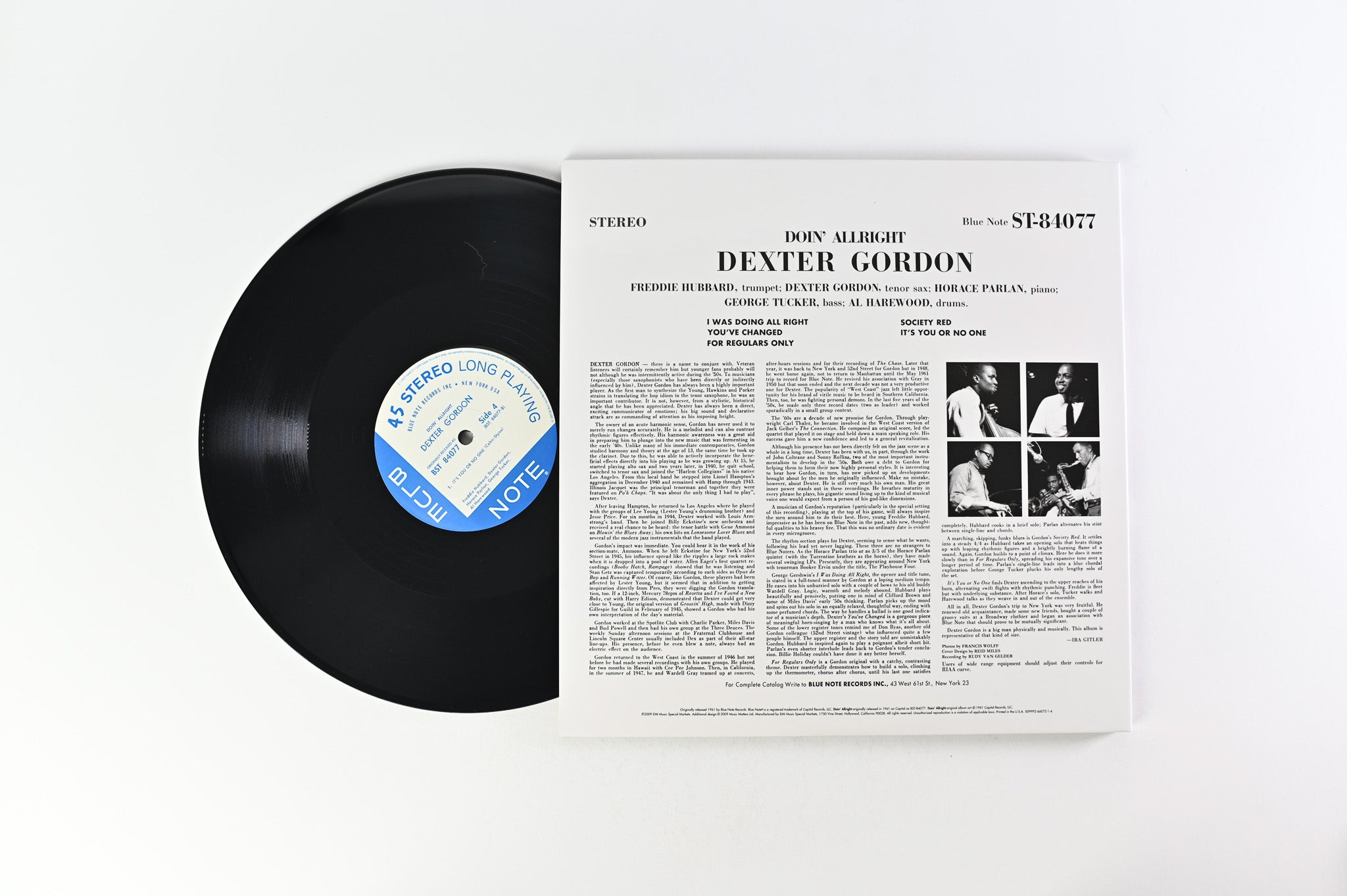 Dexter Gordon - Doin' Allright on Blue Note Music Matters 45 RPM Reissue