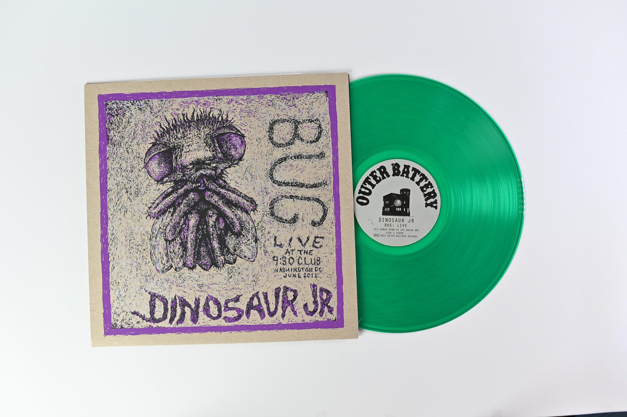 Dinosaur Jr. - Bug: Live At The 9:30 Club, Washington, DC, June 2011 on Outer Battery Ltd Green Vinyl