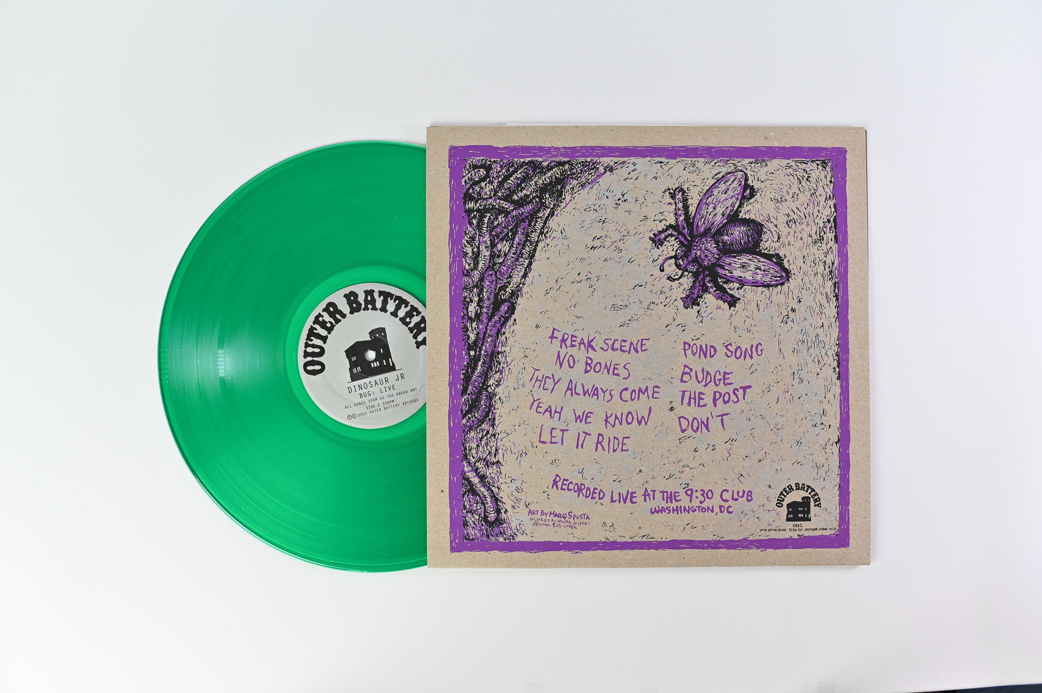 Dinosaur Jr. - Bug: Live At The 9:30 Club, Washington, DC, June 2011 on Outer Battery Ltd Green Vinyl