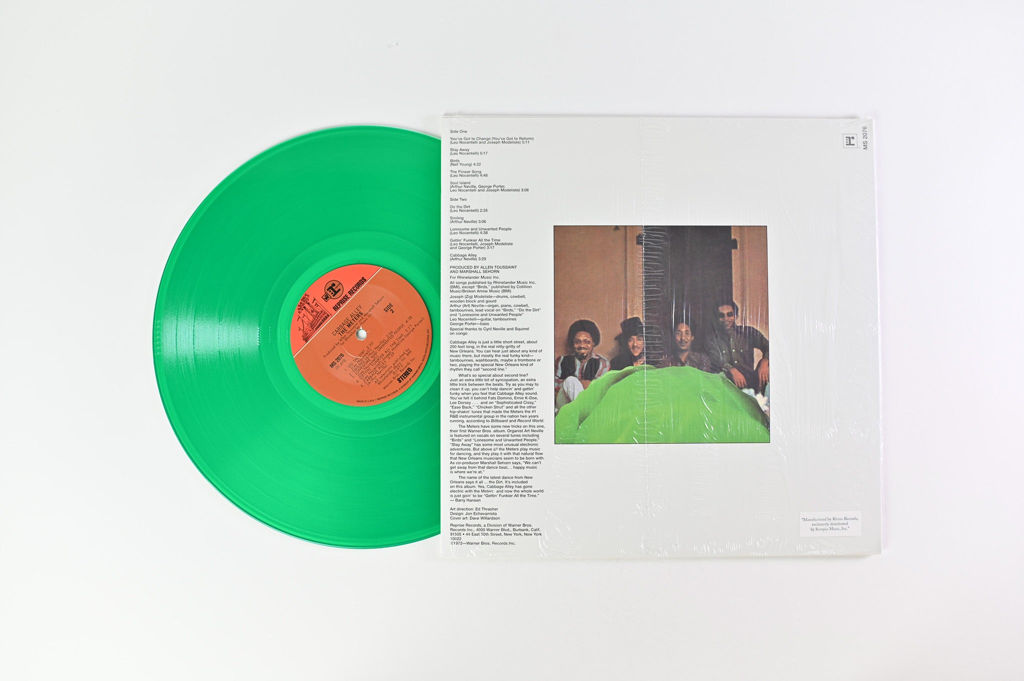 The Meters - Cabbage Alley on Reprise Records - Green Vinyl