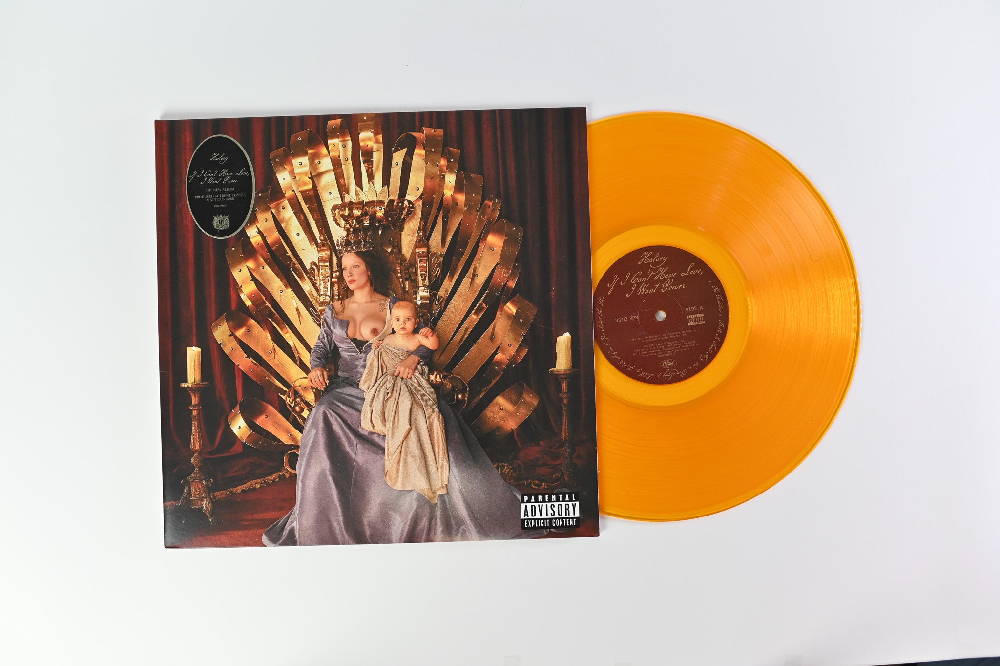 Halsey - If I Can't Have Love, I Want Power on Capitol Orange Translucent Vinyl