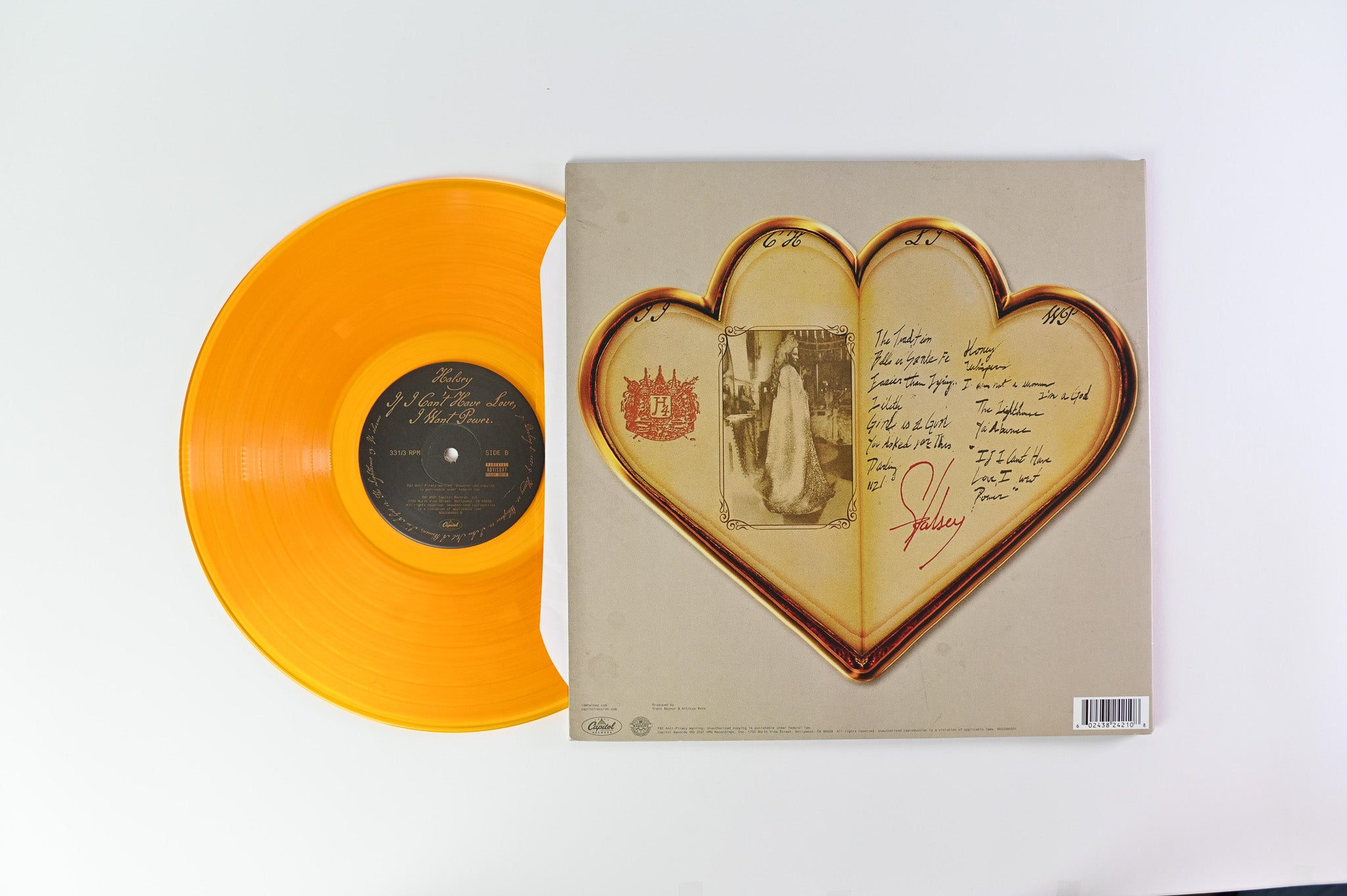 Halsey - If I Can't Have Love, I Want Power on Capitol Orange Translucent Vinyl
